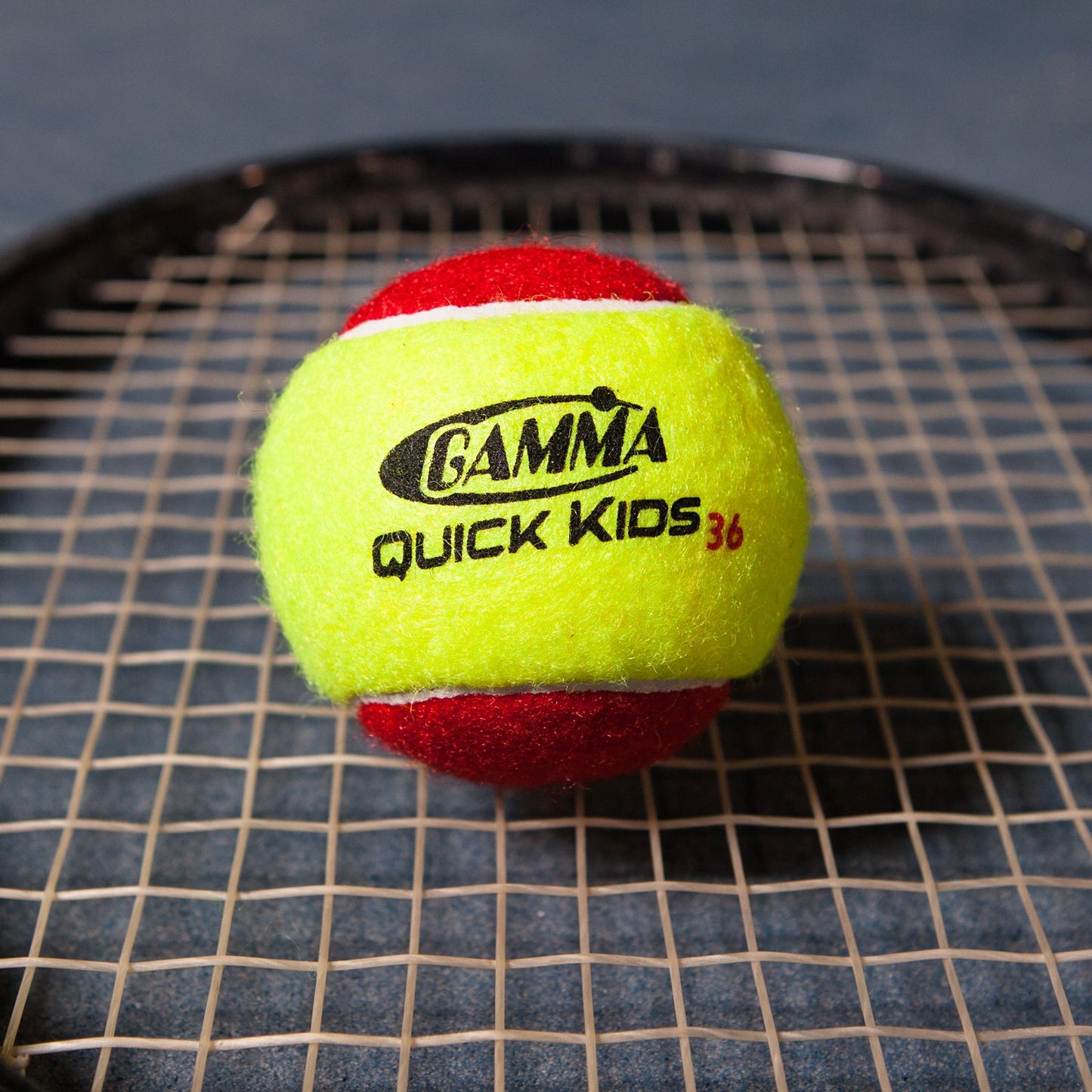 Gamma Deportes Pelotas de Entrenamiento de niños (de transición), Quick Kids 36, Amarillo/Rojo, Paquete de 12 Unidades