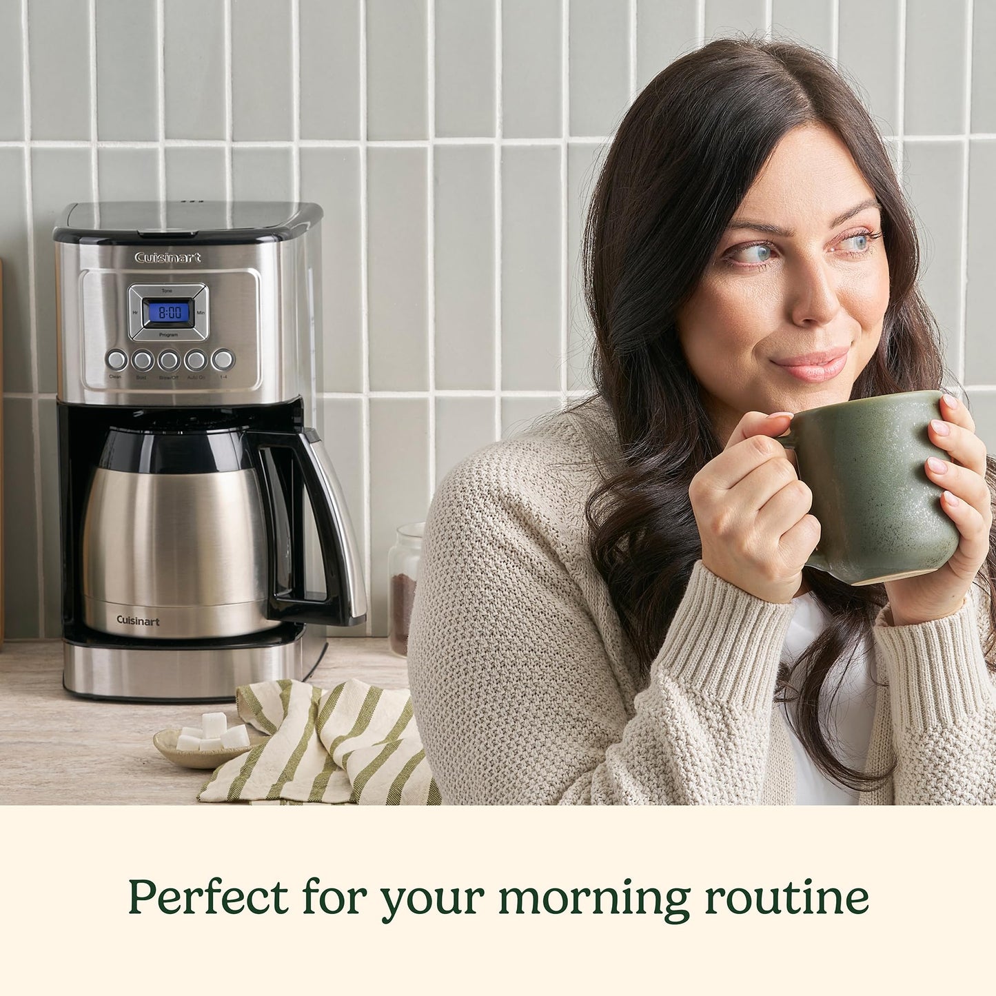 Cuisinart DCC-3400 - Cafetera térmica programable (12 tazas, acero inoxidable)