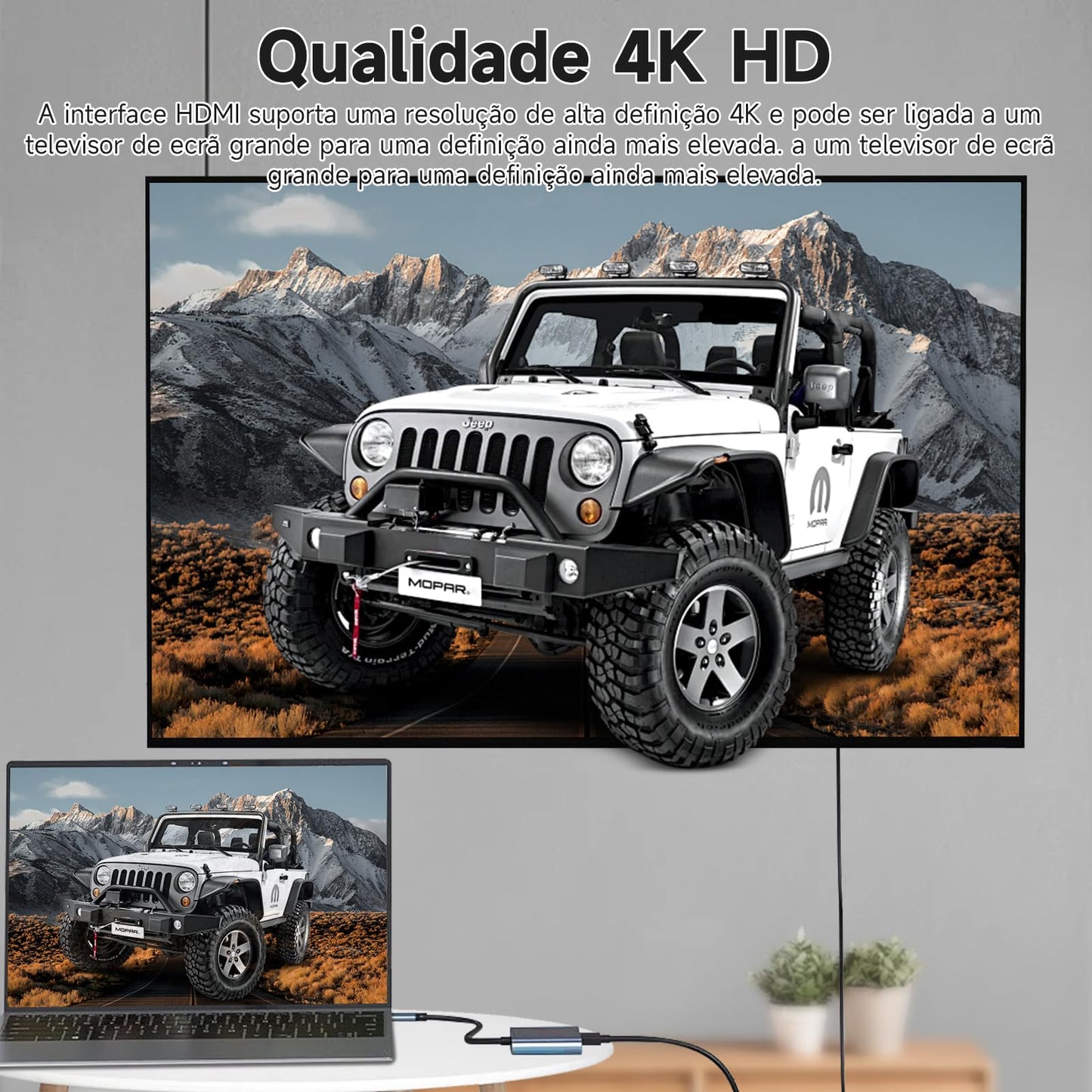 Adaptador USB C a HDMI QILOFU Plata con Multipuertos y Carga Rápida 4K Compatible para MacBook y Galaxy