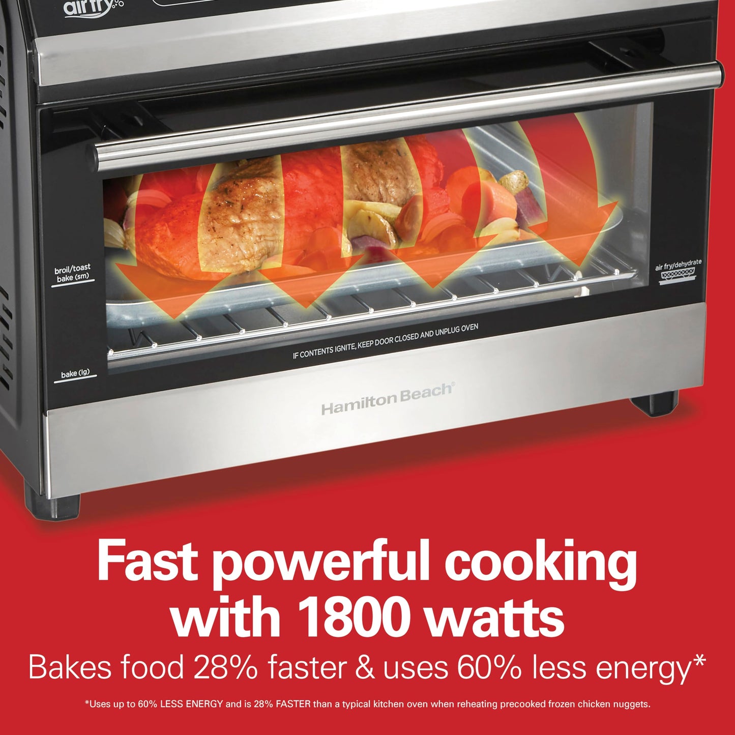 Horno Tostador Con Air Fryer Hamilton Beach 31220