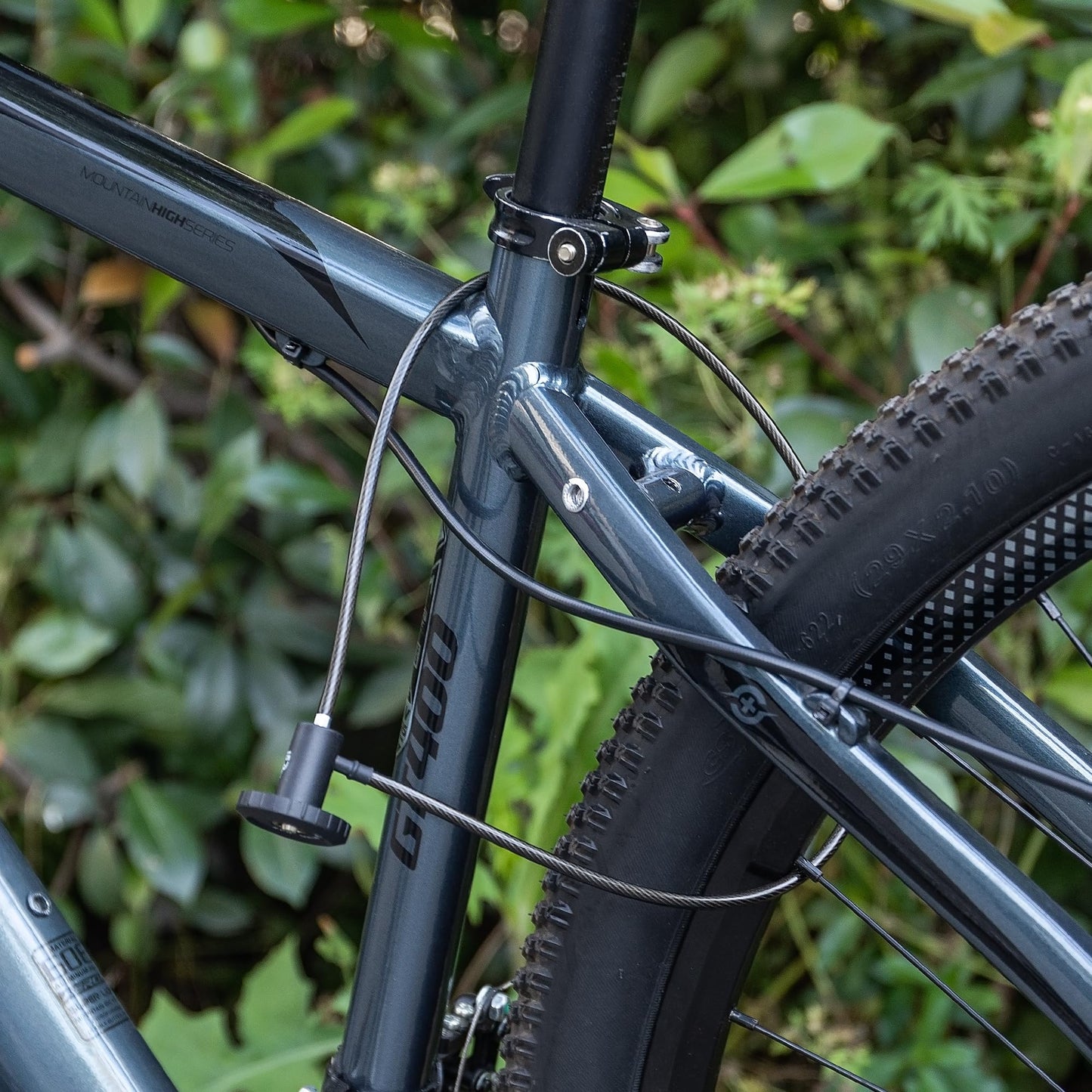 Bloqueo de cable para bicicleta, bloqueo de extremo del manubrio para barras de bicicleta de montaña, bloqueo de cadena de cable de bicicleta, bloqueo de casco de bicicleta antirrobo