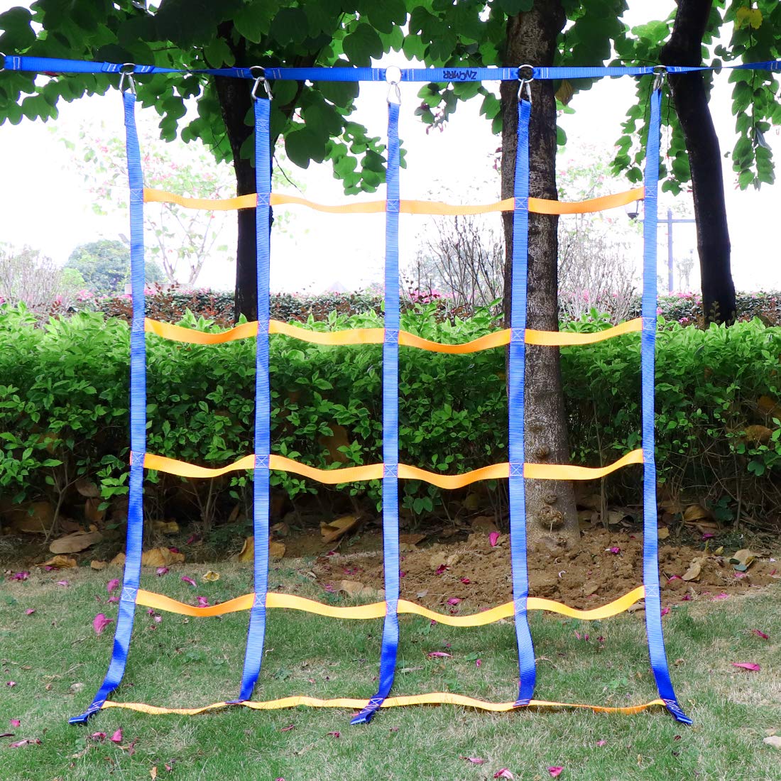 Red de Escalada Infantil Ninja Slackline Portátil para Gimnasios y Campos de Obstáculos