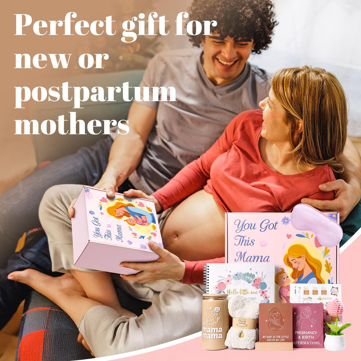 Caja de Regalo JALEBRO Cesta de Regalo para Mamá Futuras Madres y Posparto para Mujer