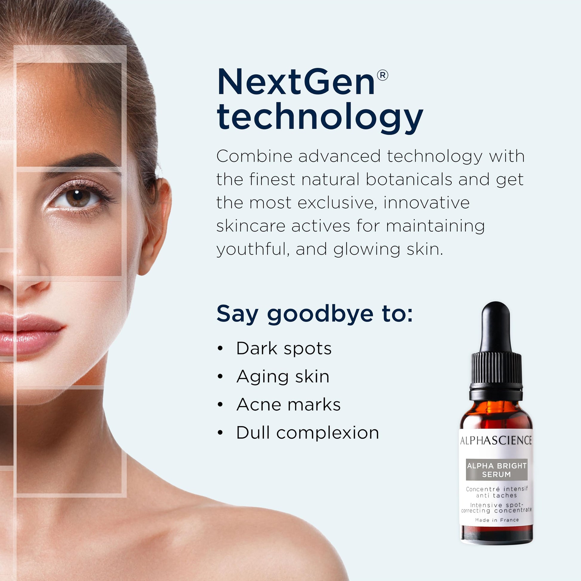 Serum Antimanchas Alpha Bright - Concentrado Avanzado 20 ml - Tratamiento Facial Claro y Uniforme
