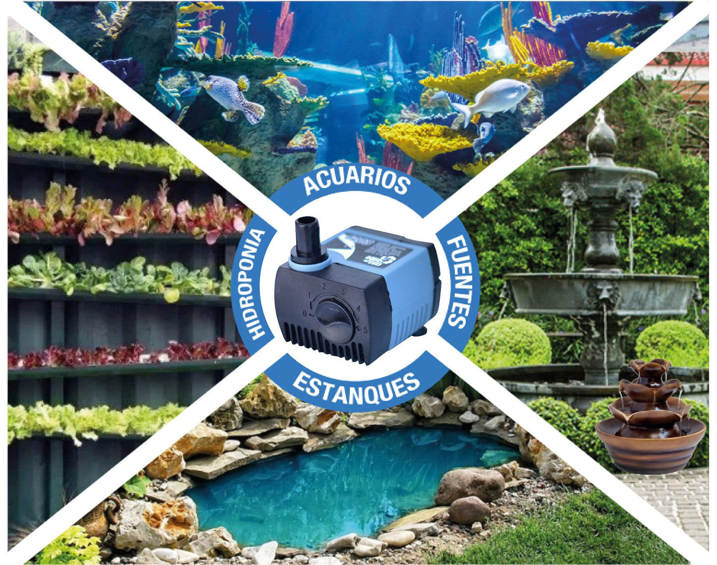 AQUASUB 4203 Bomba Agua 280 L/H .70M 4.5W