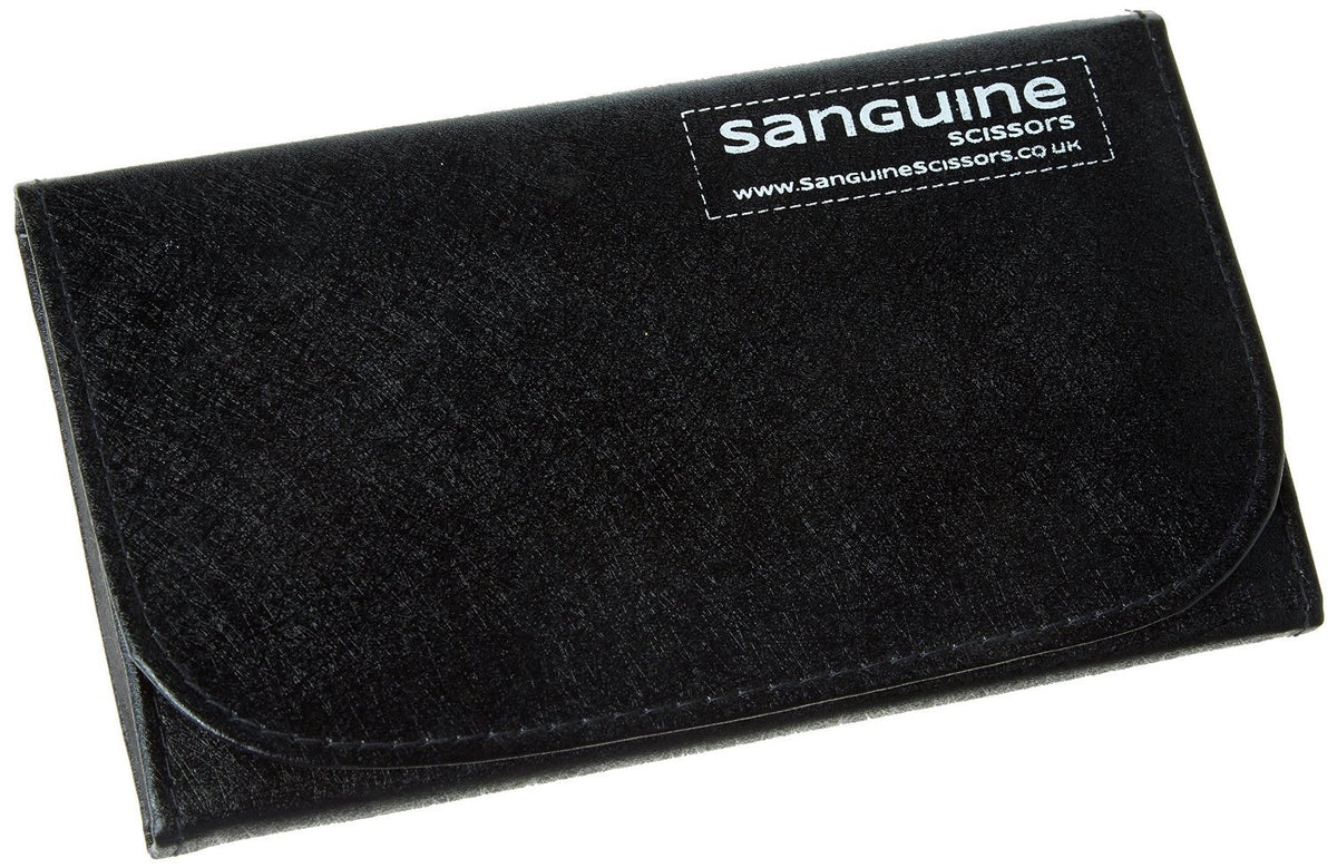 Professional Hairdressing Scissors 5.5 inch, DEEP BLACK + Case by Sanguine