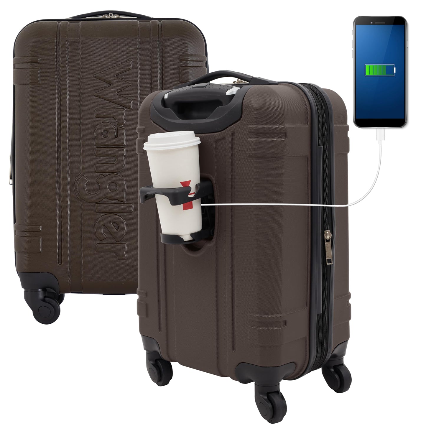 Equipaje de Mano Wrangler Cedro Astral Hardside de 50.8 cm