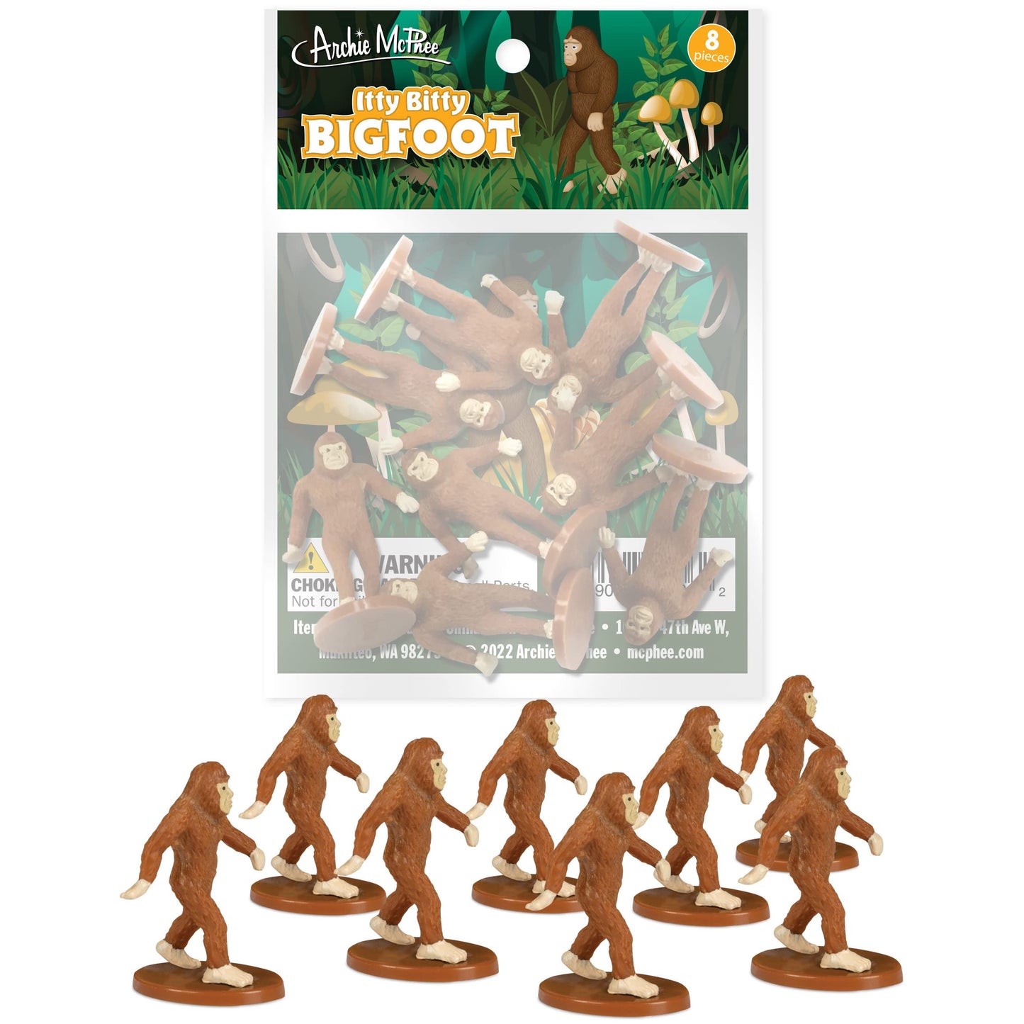 Paquete de Figuras Archie McPhee Itty Bitty Bigfoot