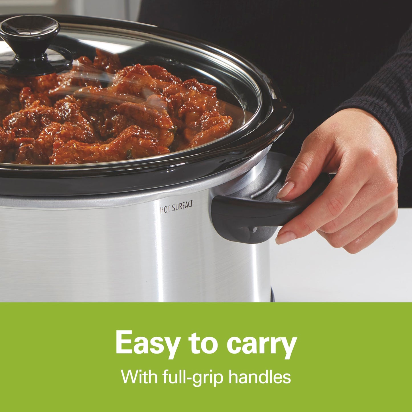 Hamilton Beach 33443 Slow Cooker, SILVER