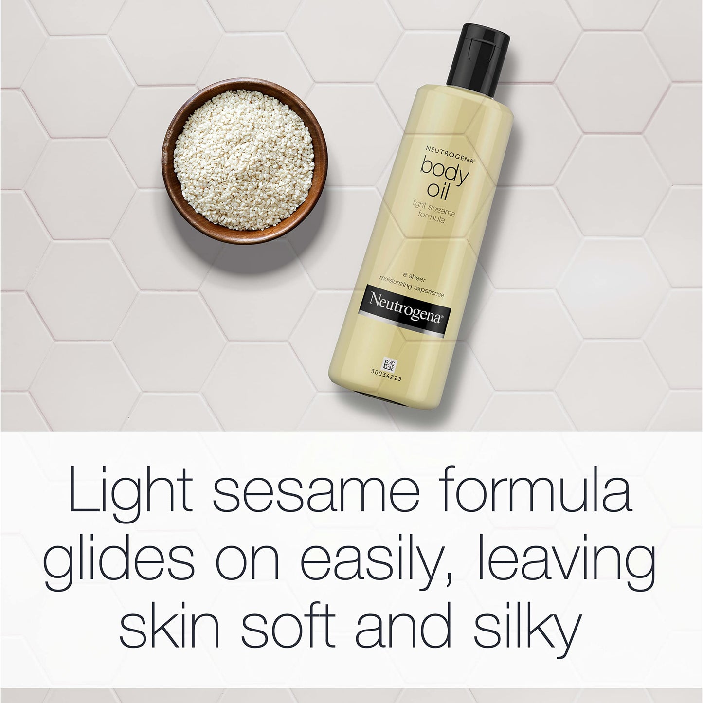 Neutrogena - Aceite Corporal Light Sesame, Unisex, 16 oz