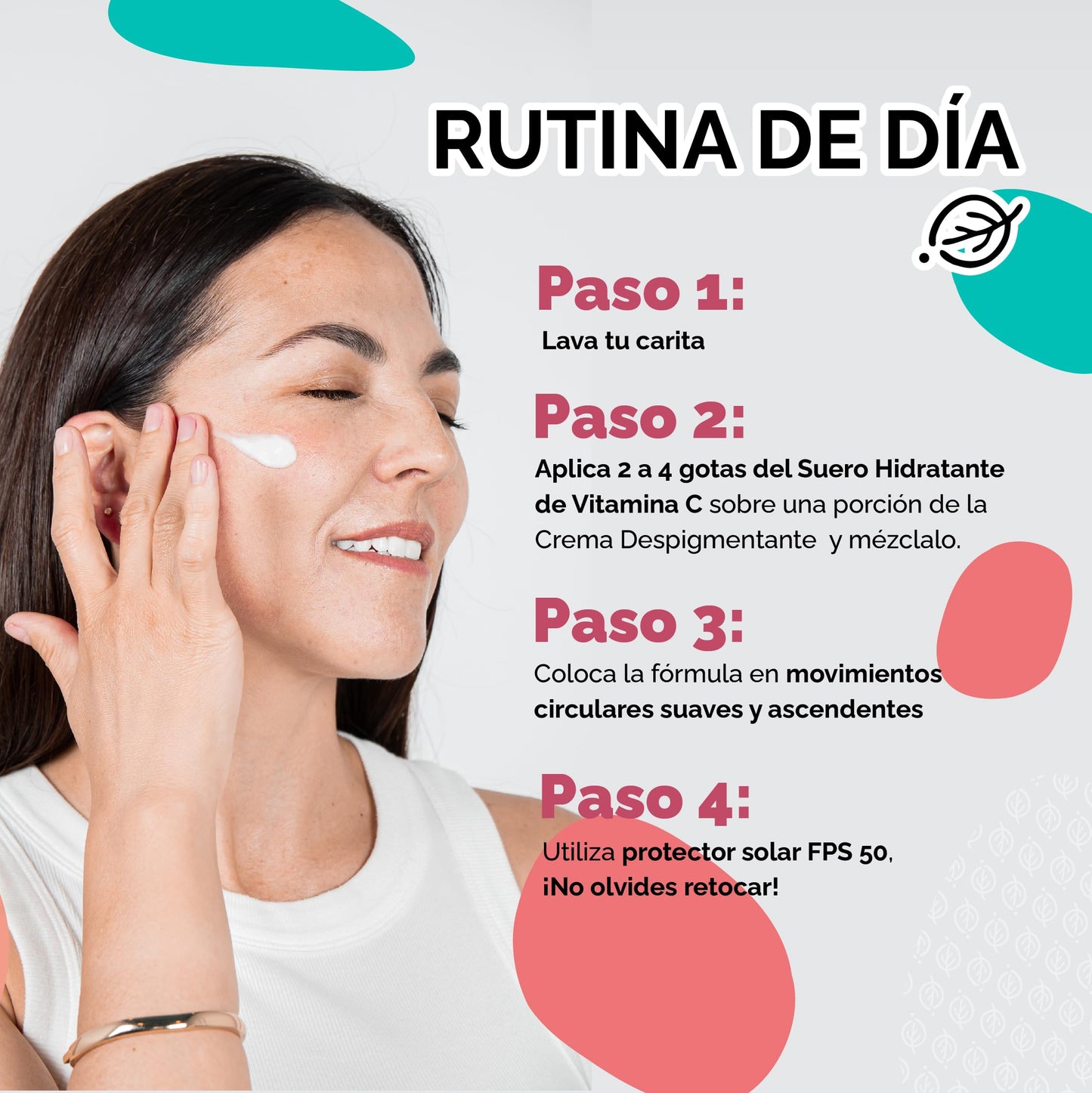Tratamiento despigmentante y de renovación celular: Here We Glow con Retinol niacinamida Vitamina C