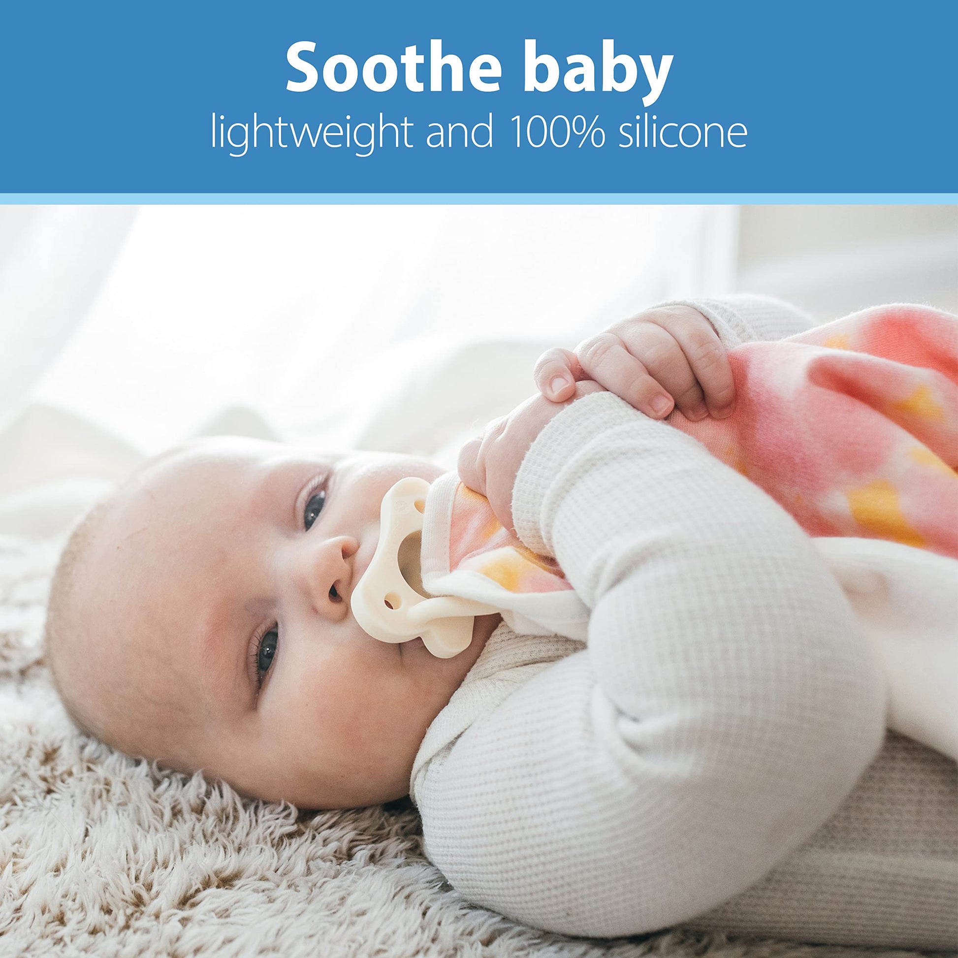 Chupete de Bebé Dr. Brown's Negro Gris Blanco Diseño Contorneado de Silicona para 0-6 Meses Paquete de 3