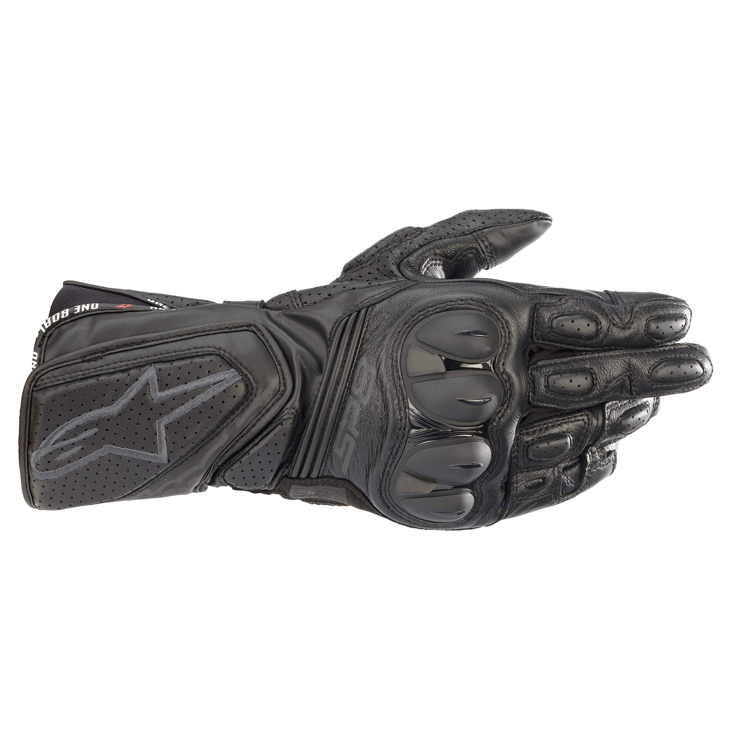 Guantes de Piel Alpinestars Negros con Protección de Nudillos y Palma Reforzada para Hombre