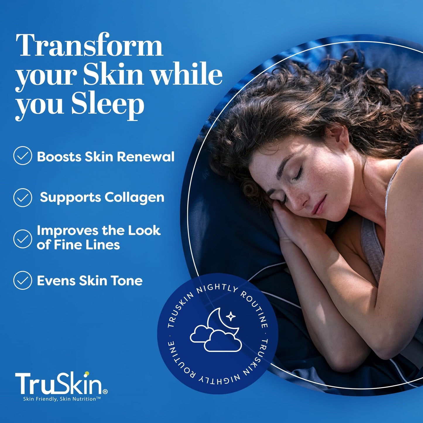 TruSkin RETINOL Serum for Wrinkles, Fine Lines, contains Vitamin A, E and Hyaluronic Acid, Organic Green Tea, Jojoba Oil, BEST Anti Wrinkle Facial Serum,1oz