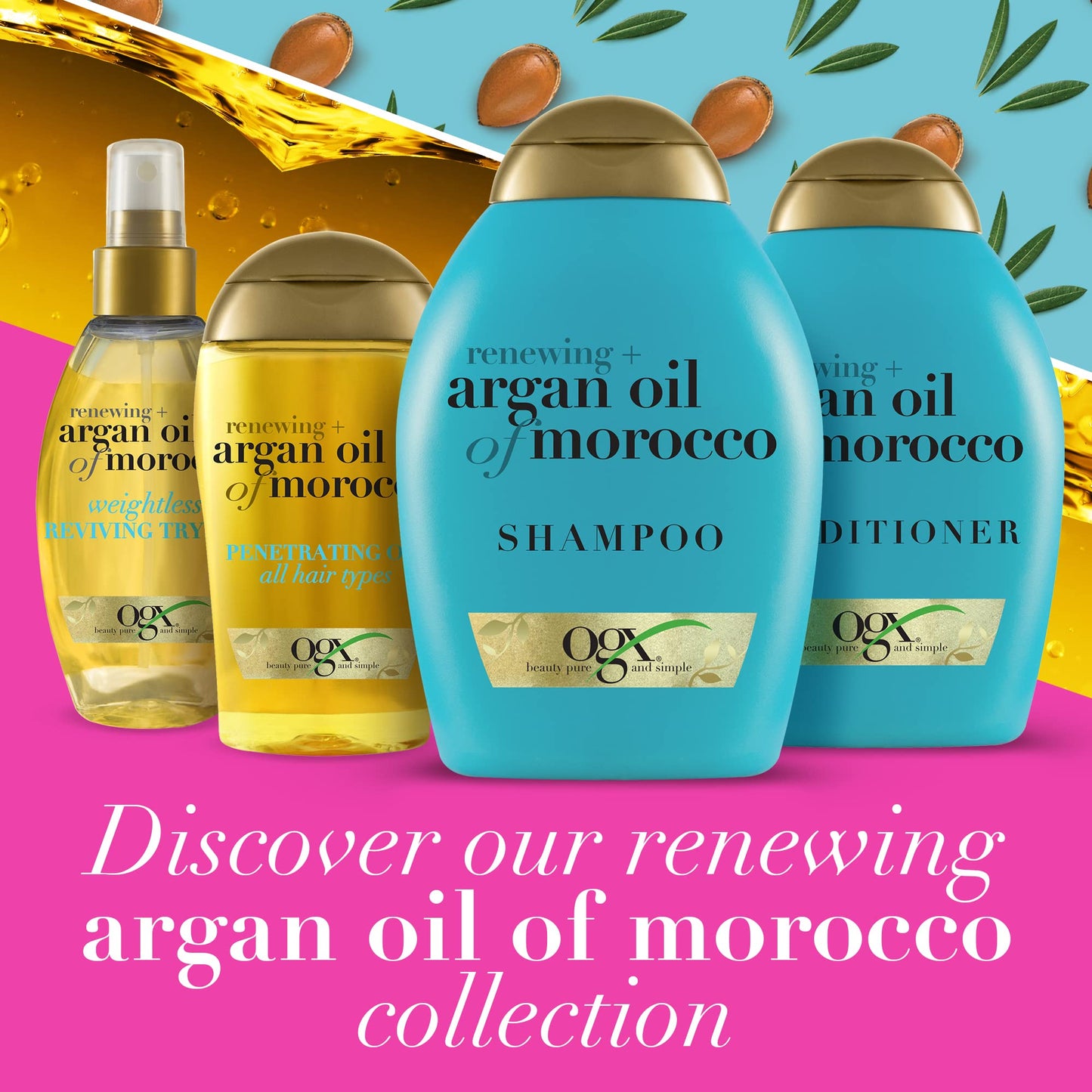 OGX, Tratamiento Renovador de Aceite de Argán, 100 ml