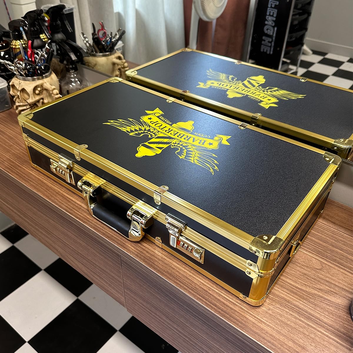Maletín de peluquería, Dorado, Formal