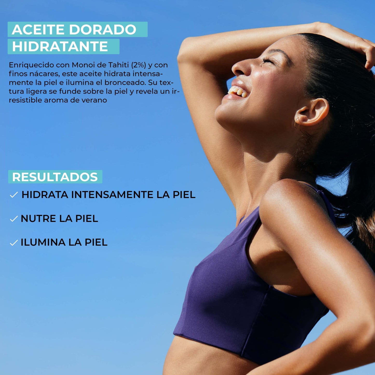 Yves Rocher Monoi de Tahiti Aceite Brillante - Nutrición e Iluminación para Cuerpo y Cabello, 150ml