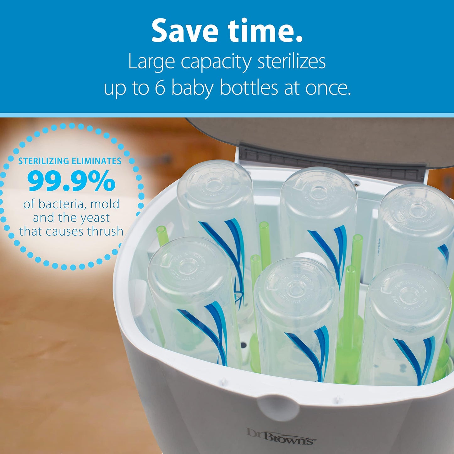 Esterilizador Eléctrico de Biberón y Chupete Dr. Brown's de Lujo