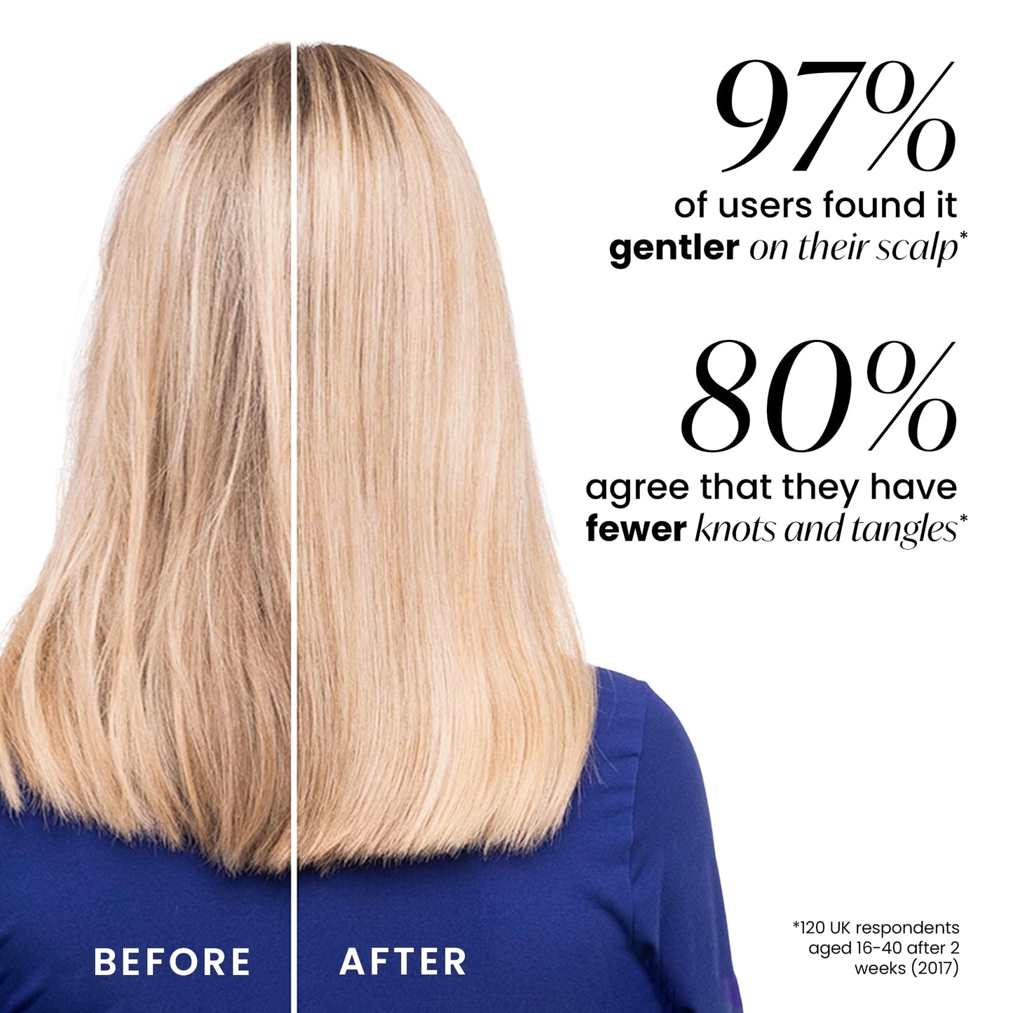 Tangle Teezer The Wet Detangler Hairbrush Large, Peach Glow