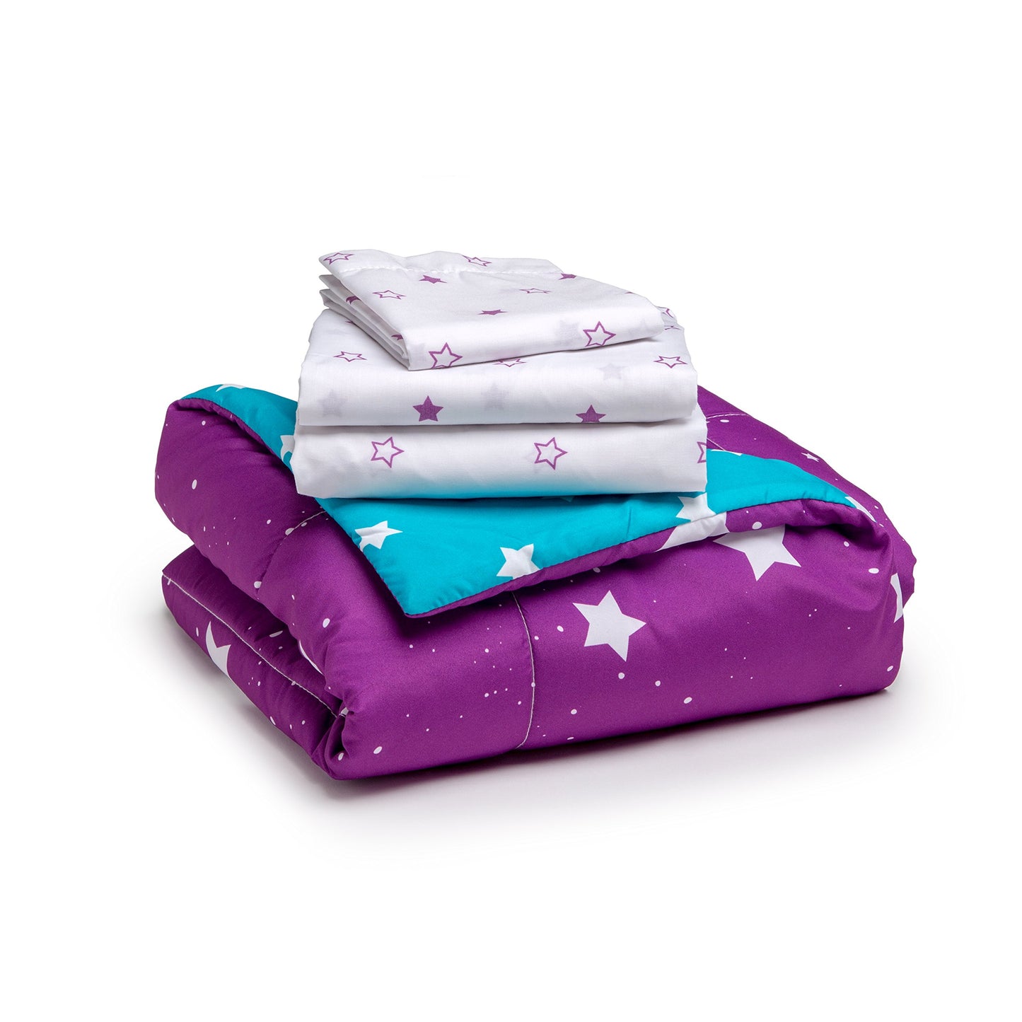Juego de ropa de cama de 4 piezas para niña (cama infantil)