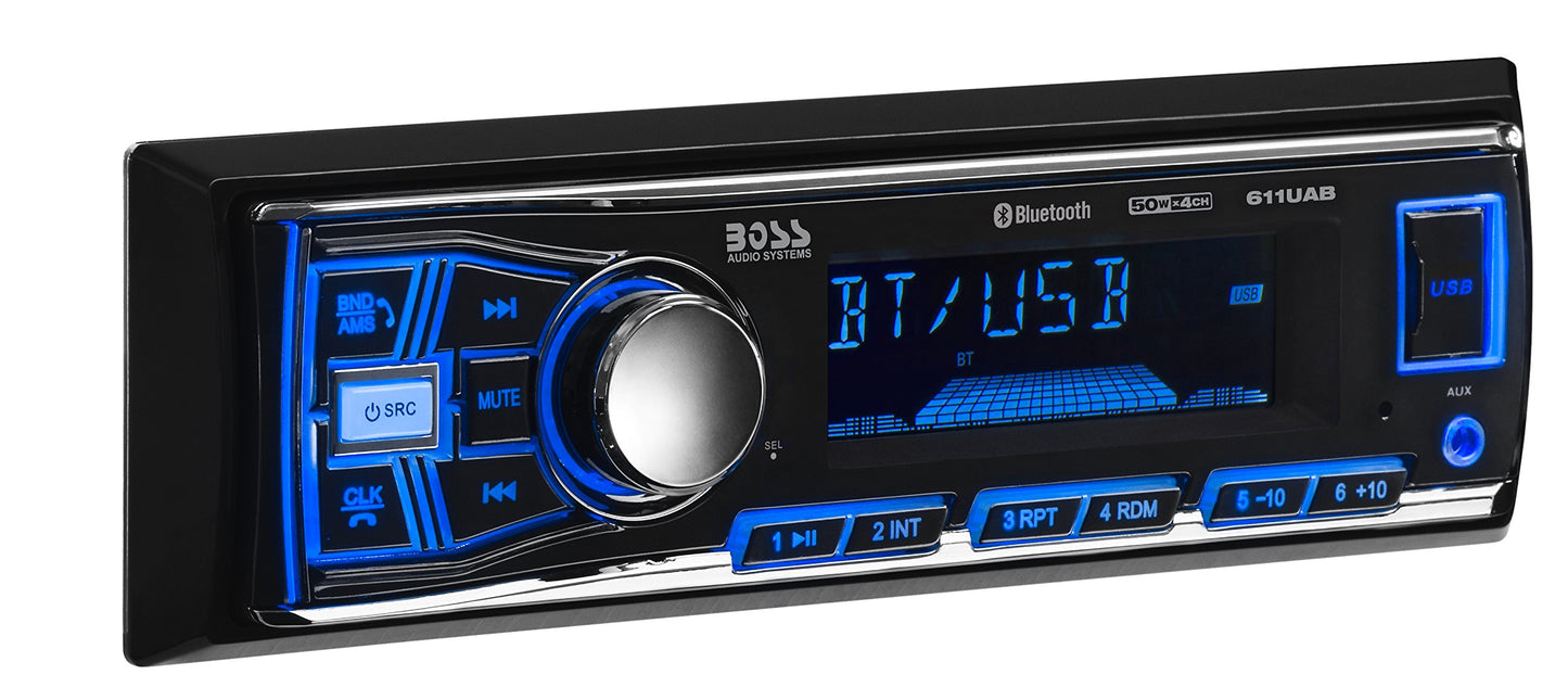 BOSS Audio 638BCK Single DIN Receiver with 2 6.5" Speakers