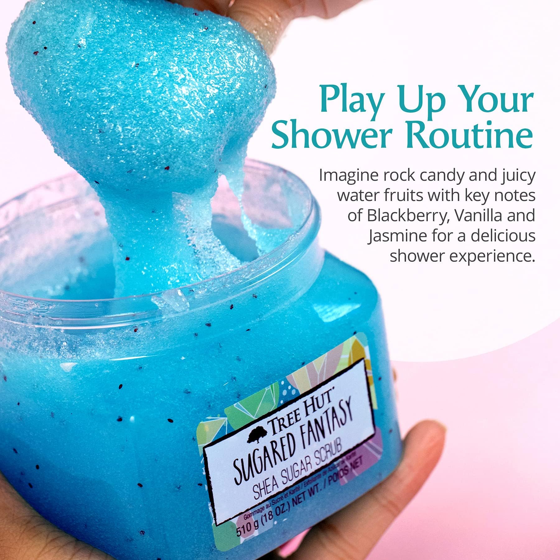 Exfoliante de Azúcar Tree Hut Sugared Fantasy 18 oz, 2 Unidades