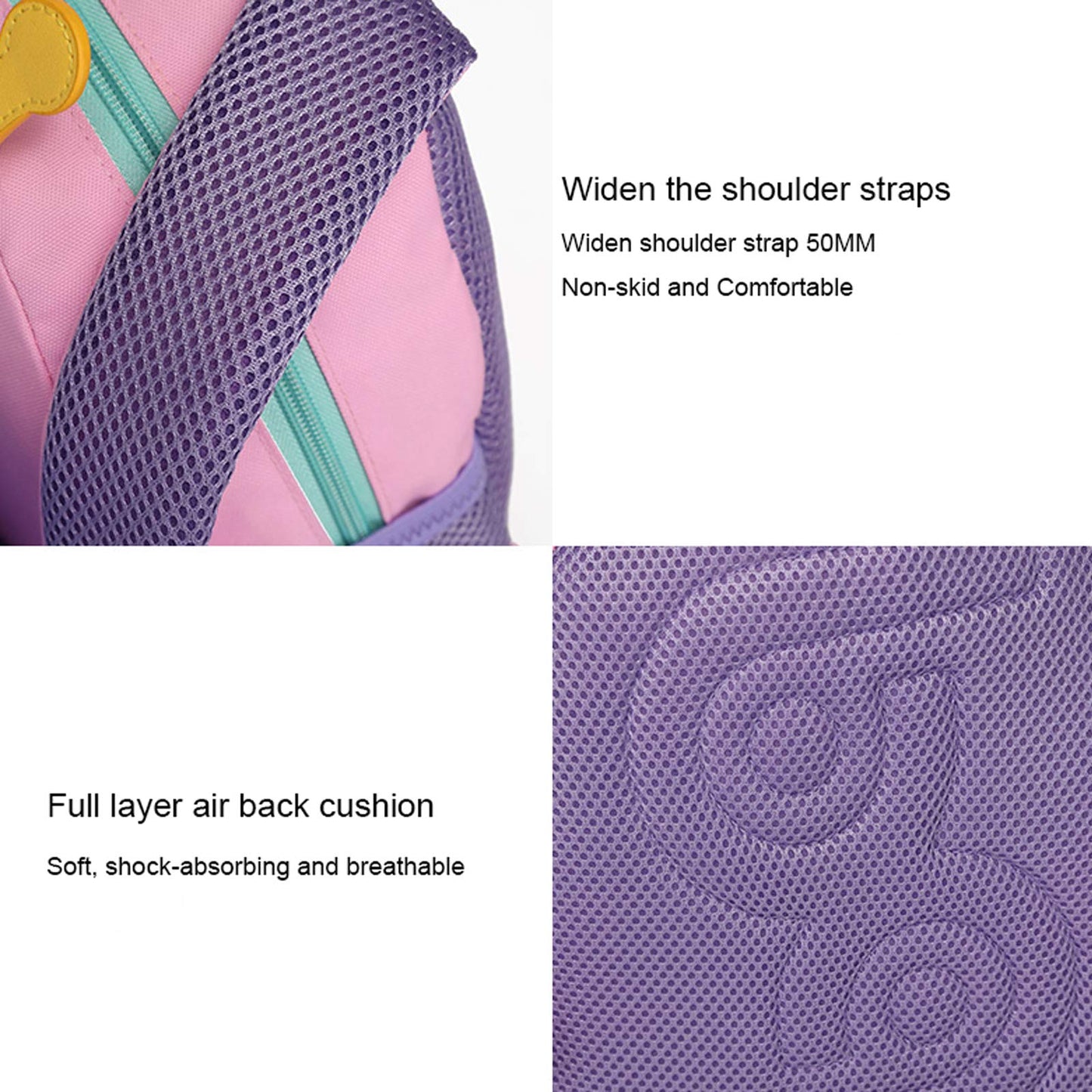 CAMTOP - Mochila para niños pequeños con dibujos animados en 3D, para niñas, niños, viajes, guardería, rosado (Butterfly-pink), 1-4 años, Moderno