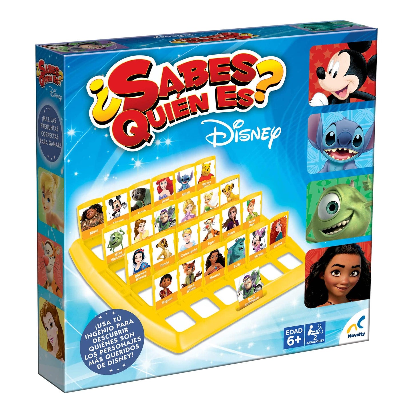 Novelty Corp Juego de Mesa ¿Sabes Quién Es?, Disney, Juego de Mesa, Juegos Clásicos y Tradicionales
