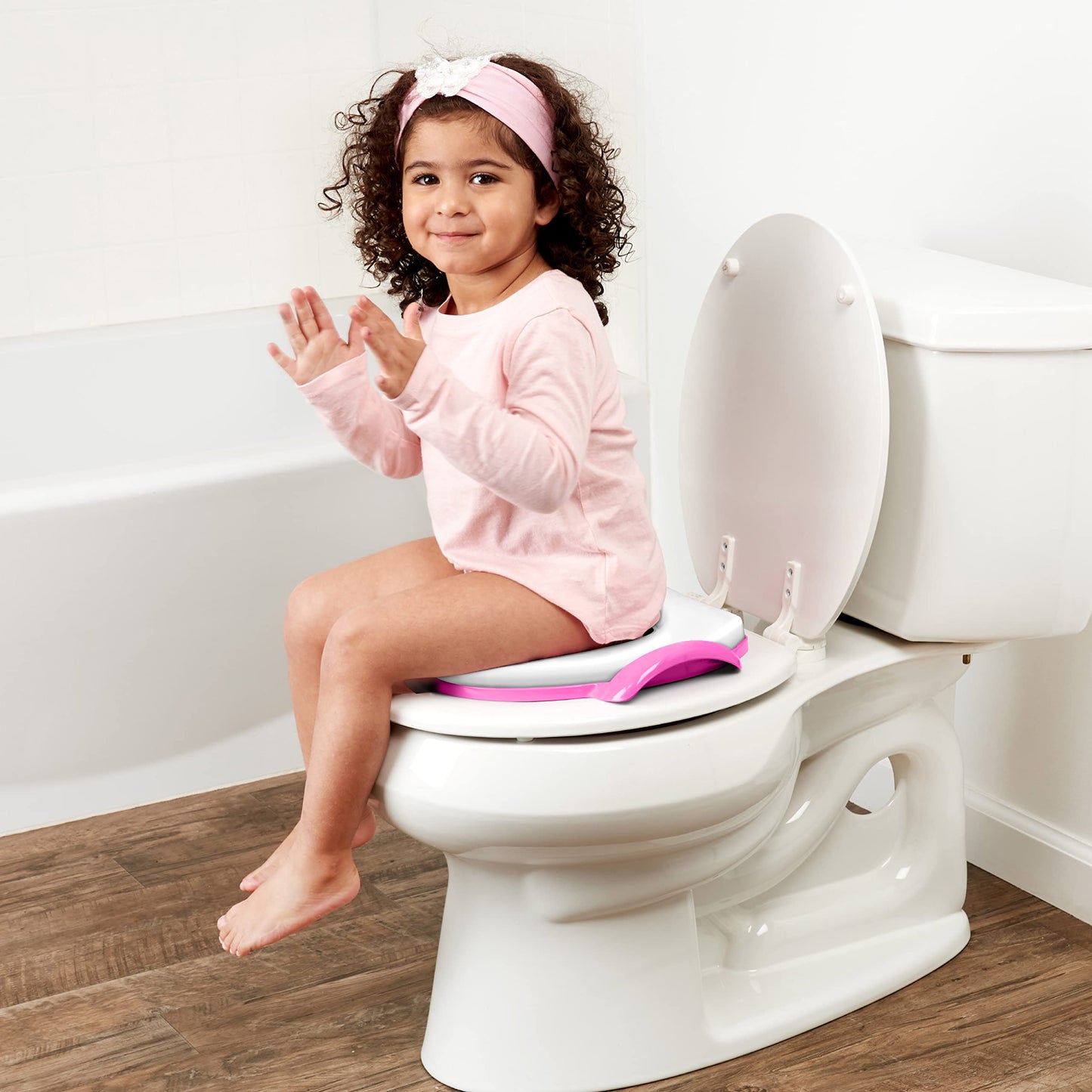 Disney Princess"Loving Life" - Asiento suave para ir al baño y al baño, cojín suave, entrenamiento para ir al baño, seguro, fácil de limpiar