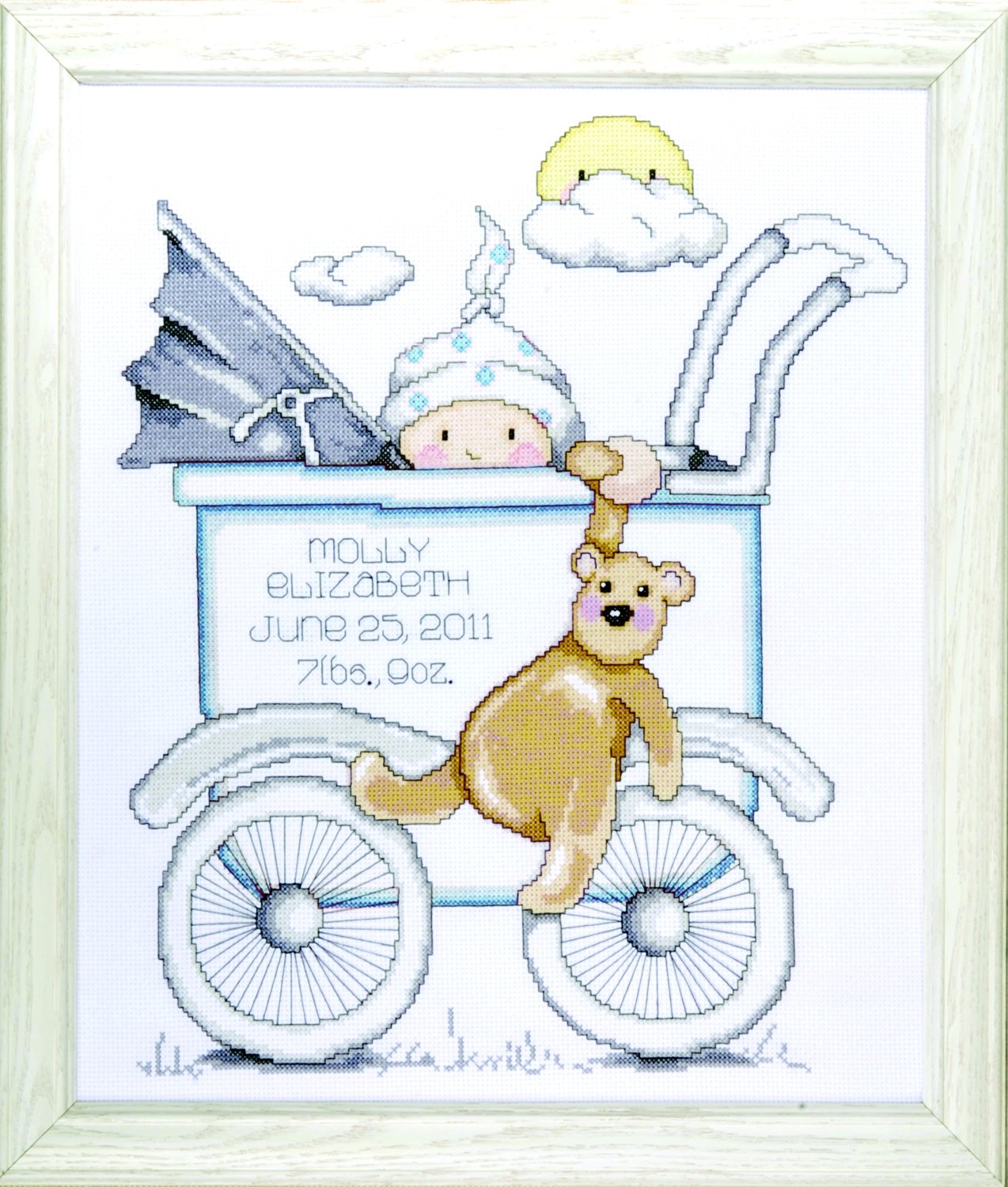 Tobin Baby Buggy Boy, Kit de Punto de Cruz de 13 x 15 Pulgadas, 14 Unidades, Modelo: T21746