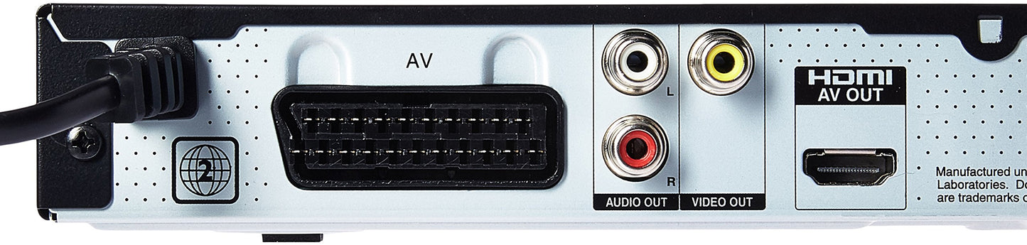 Reproductor de DVD Panasonic Negro Multirregión 1080p con HDMI y USB