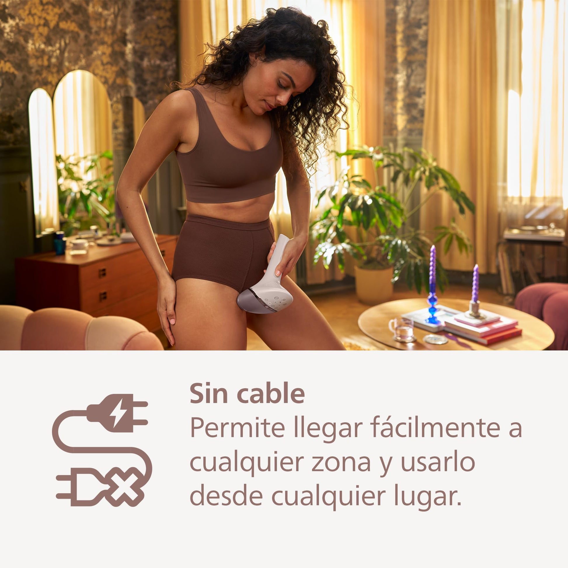 Philips Lumea Prestige Depiladora IPL, Luz Pulsada, inalámbrica, 4 Cabezales Inteligentes (Cuerpo, Bikini, Axilas y Cara) y SmartSkin Sensor, Rosa BRI958/00