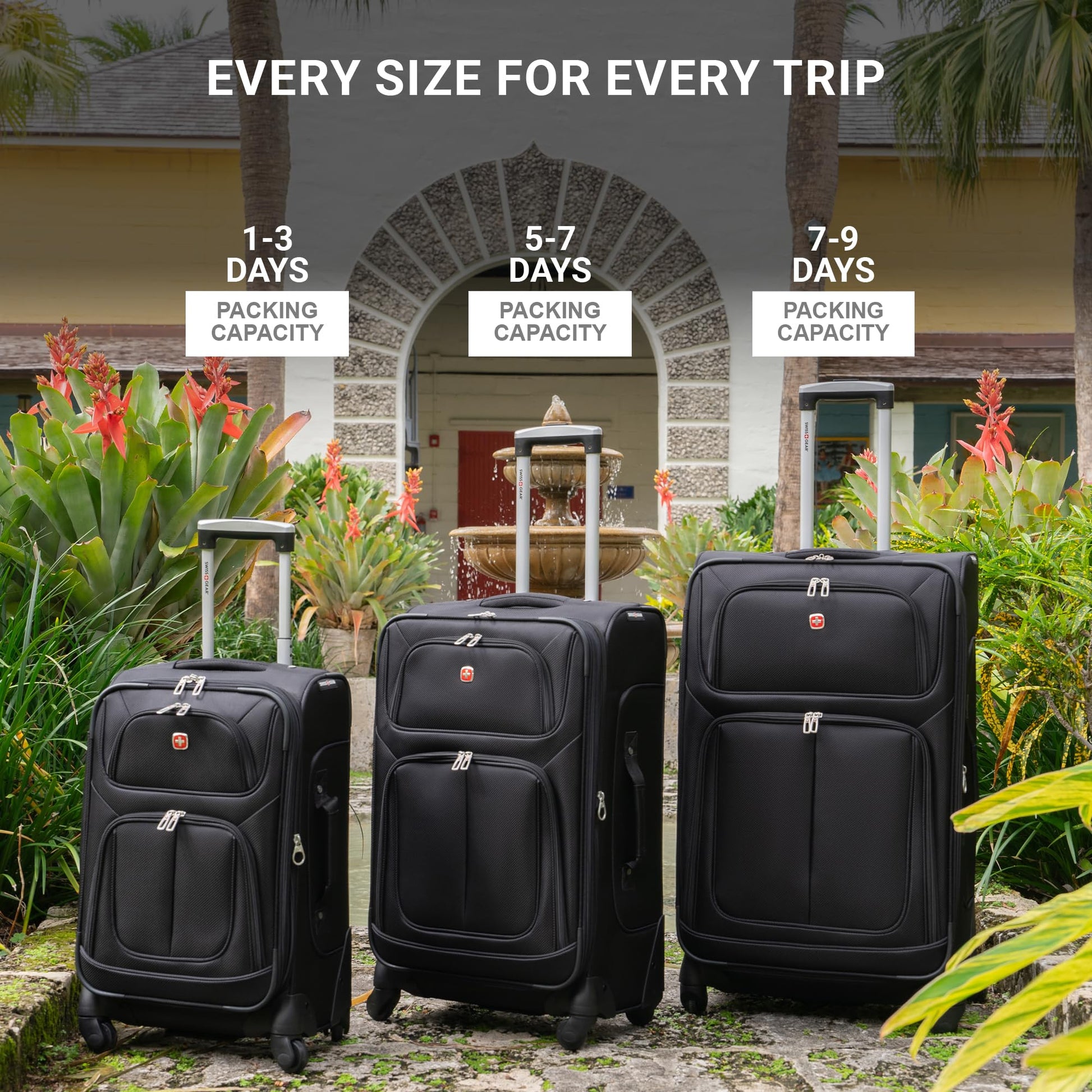 Equipaje Expandible SwissGear Sion Negro Carry-On 21 Pulgadas