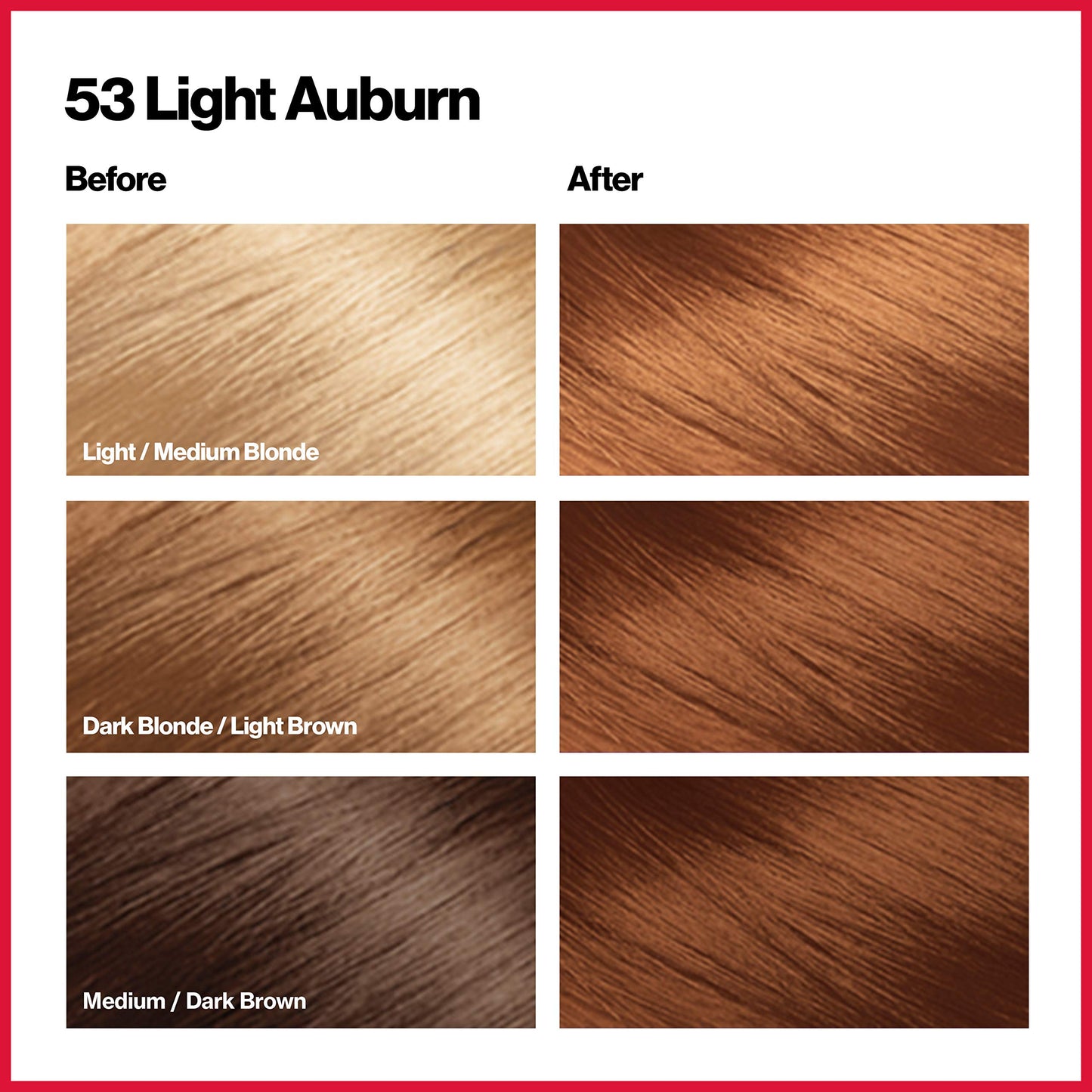 Revlon Colorsilk Beautiful Color, Light Auburn, 3 Count