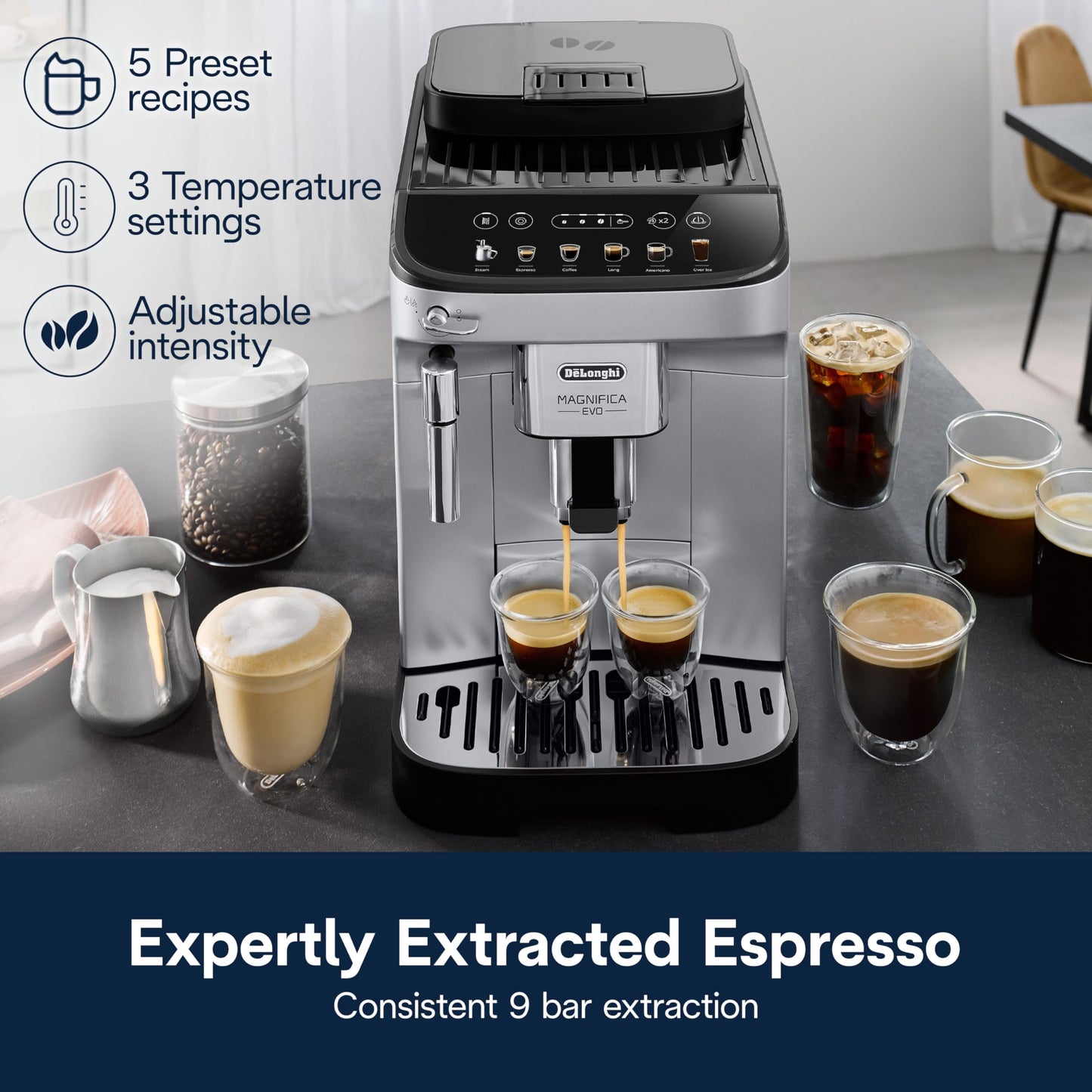 De'Longhi Cafetera Superautomática ECAM29043SB Magnifica Evo