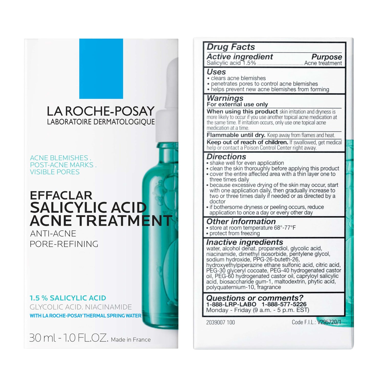 La Roche-posay Effaclar Pore-refining Anti-wrinkle Serum, 1.01 Fluid Ounce