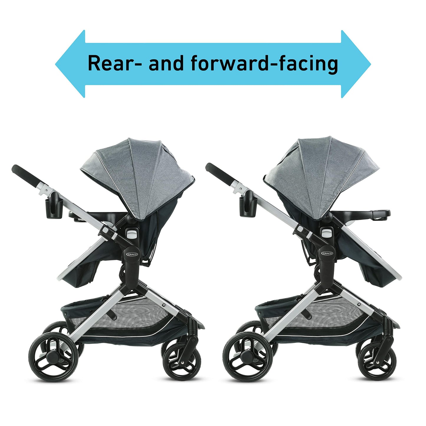 Graco Carreola Modes Nest Con Asiento Reversible Ajustable En Altura, Nico, Paquete De 1 Count
