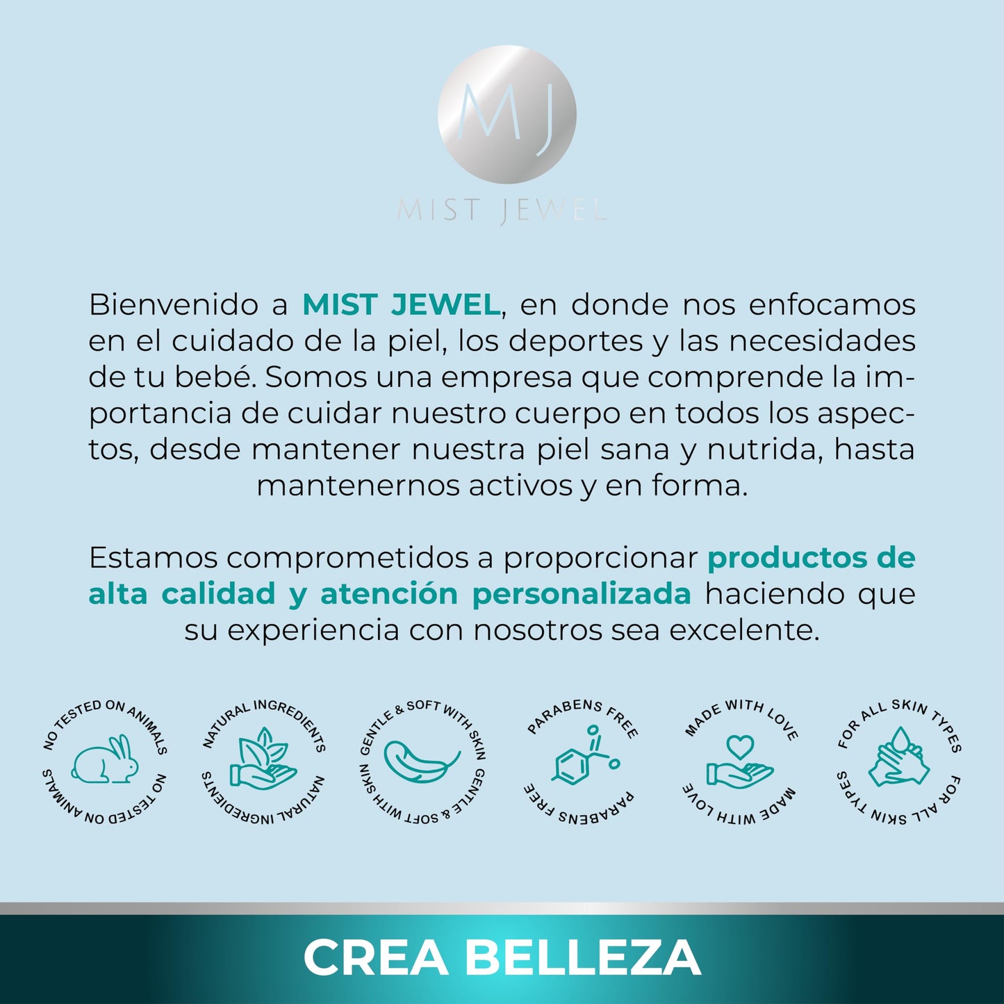 MIST JEWEL Suero facial Niacinamida, Vitamina E y Acido hialurónico tonificador aclarante y protector 50ml | Serum para hombres y mujeres cuidado facial regenerador potente e hidratante de alta efectividad