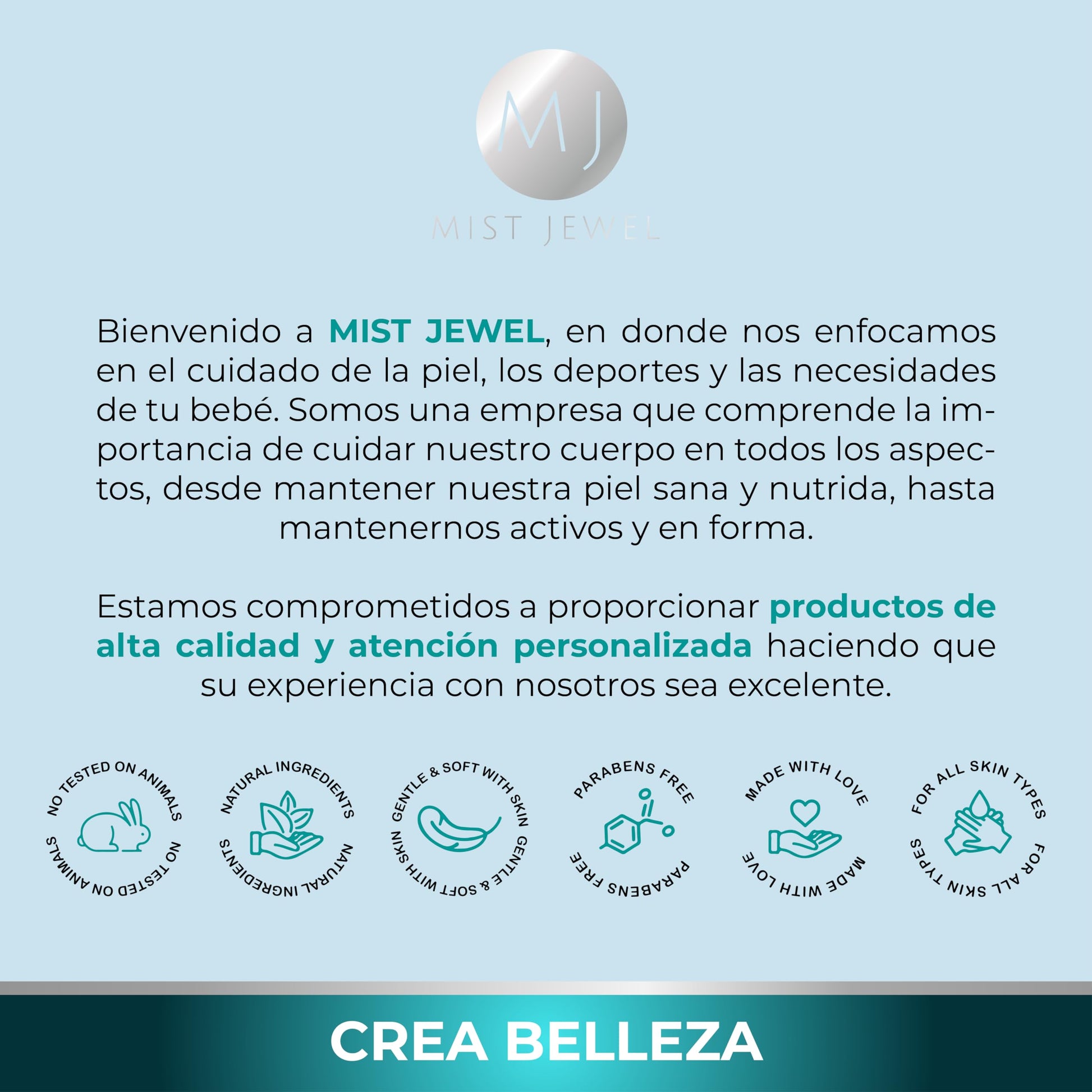 MIST JEWEL Suero facial Niacinamida, Vitamina E y Acido hialurónico tonificador aclarante y protector 50ml | Serum para hombres y mujeres cuidado facial regenerador potente e hidratante de alta efectividad