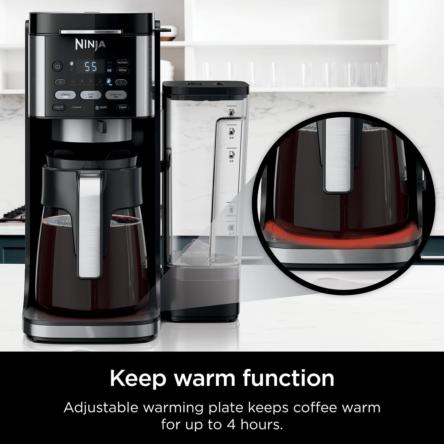 Cafetera de goteo Ninja con combo K Cup Combo, máquina de café especial DualBrew Pro, caliente y helado, compatible con cápsulas K-Cup, 12 tazas de una sola porción con filtro de papel, CFP101