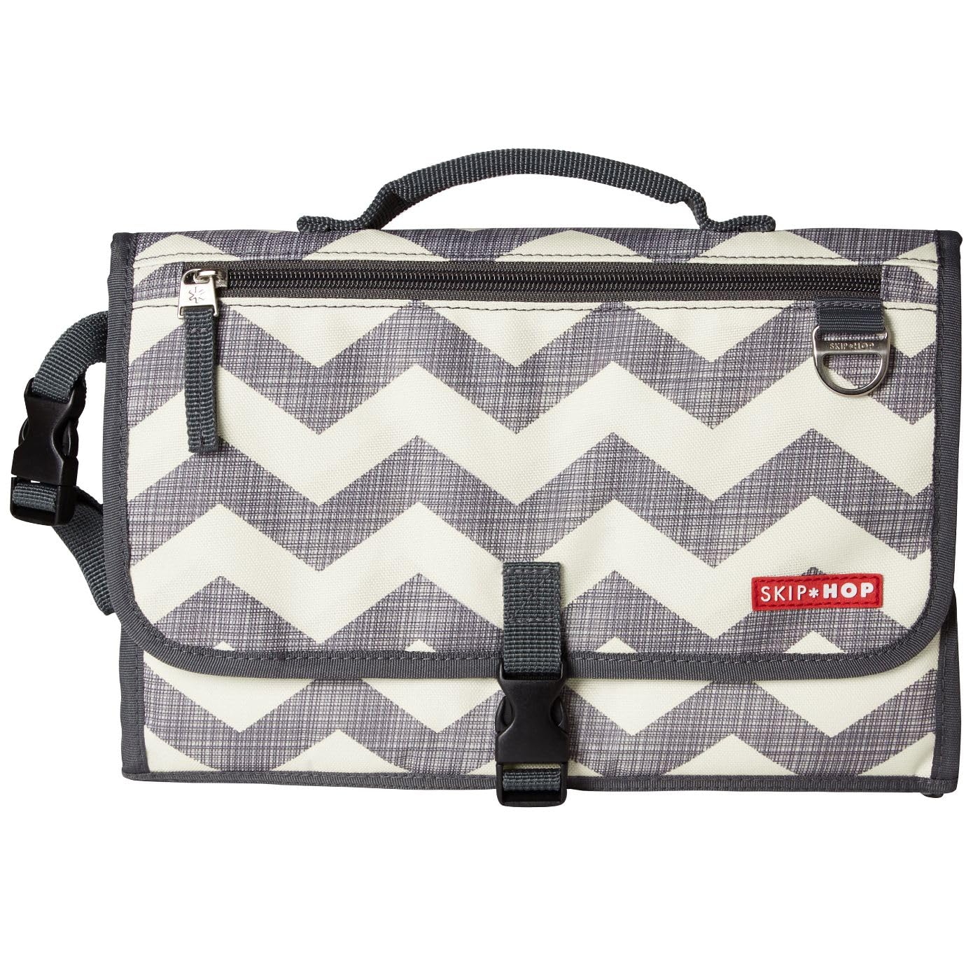 Cambiador Portátil Skip Hop Chevron con Dispensador de Toallitas para Bebé