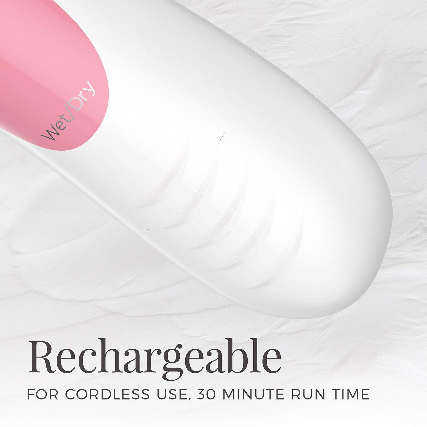 Afeitadora Eléctrica Remington Smooth & Silky Blanca 3 Cuchillas Inalámbrica y Recortadora de Bikini para Mujer