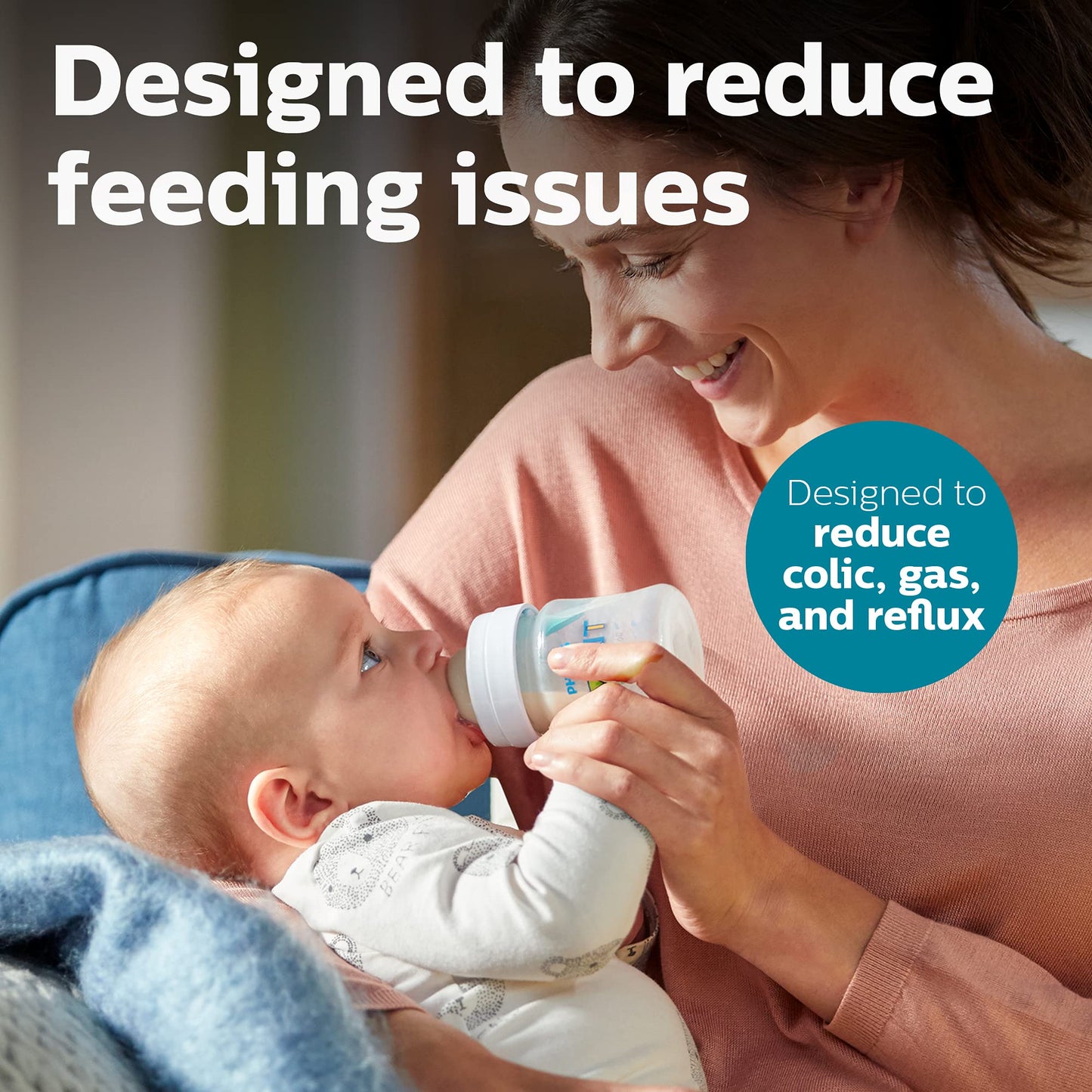 Biberones Anticólicos Philips Avent 4 Onzas Transparente Paquete de 4