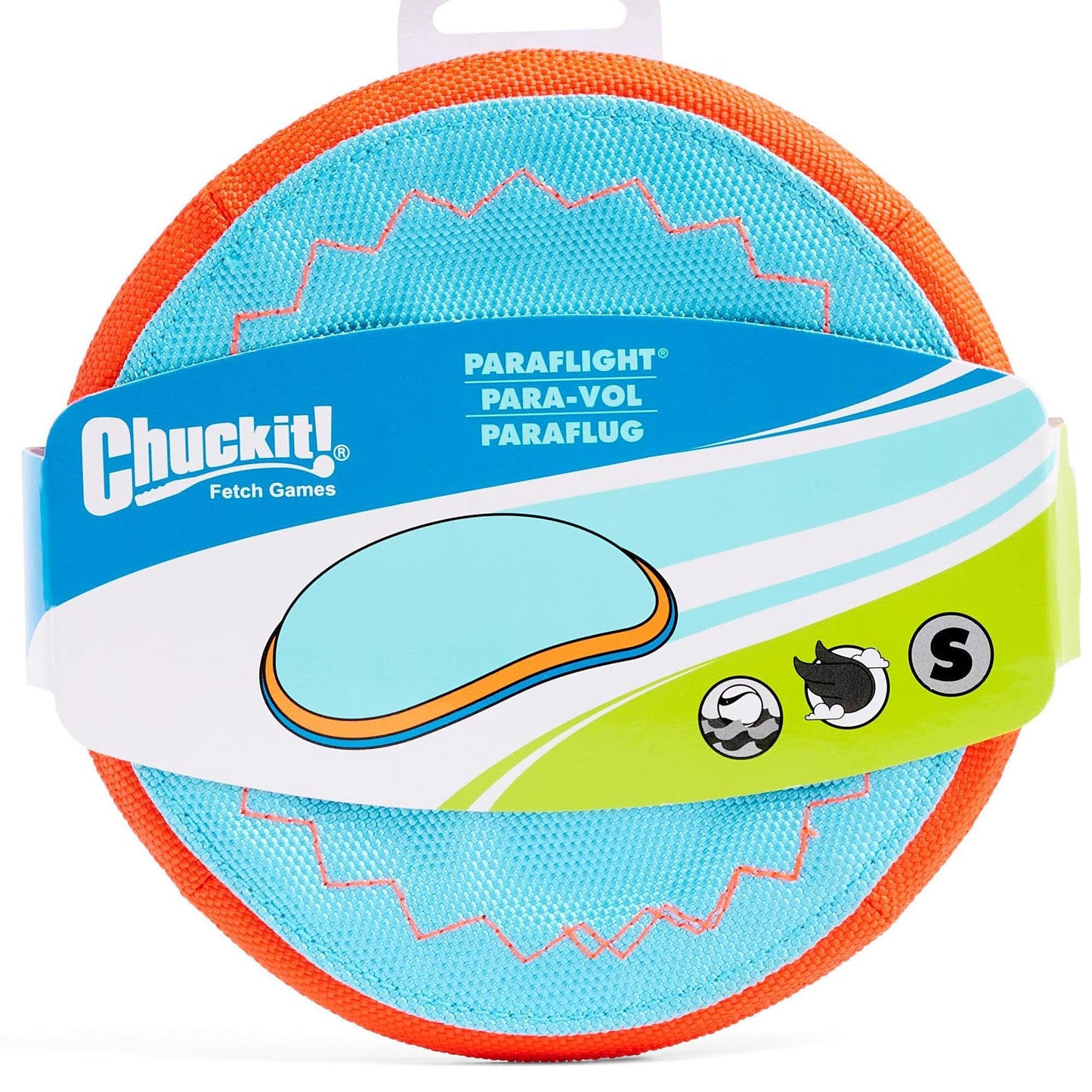 Chuckit! Juguete para perro Paraflight, Azul/Naranja, Pequeño