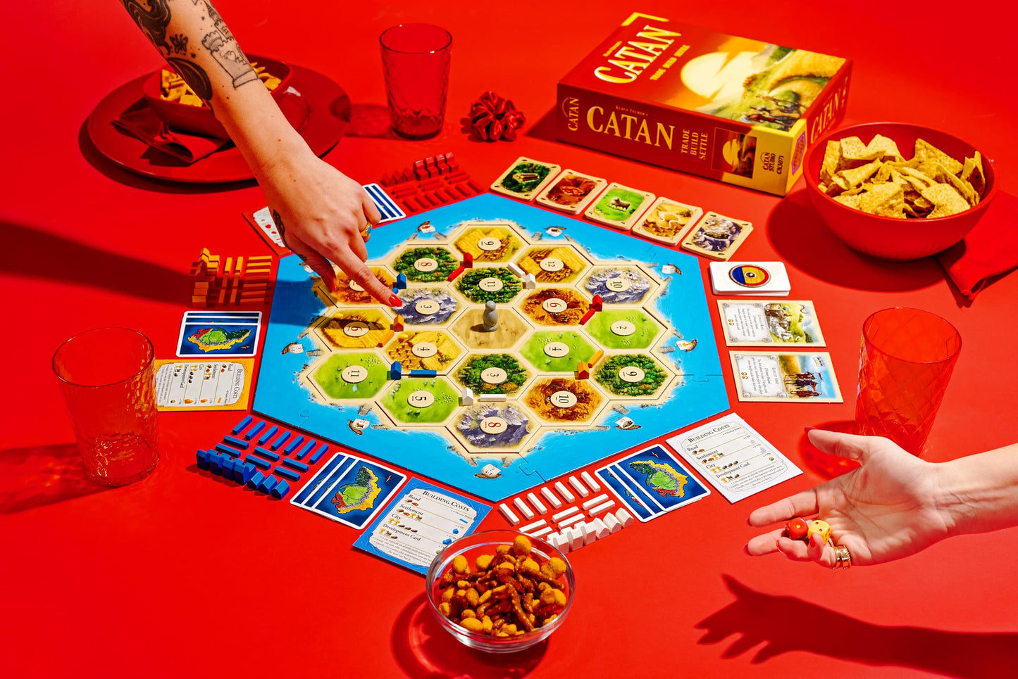 CATAN Junta Juego de Mesa - 3-4 Jugadores, 12 Años en Adelante, Estrategia