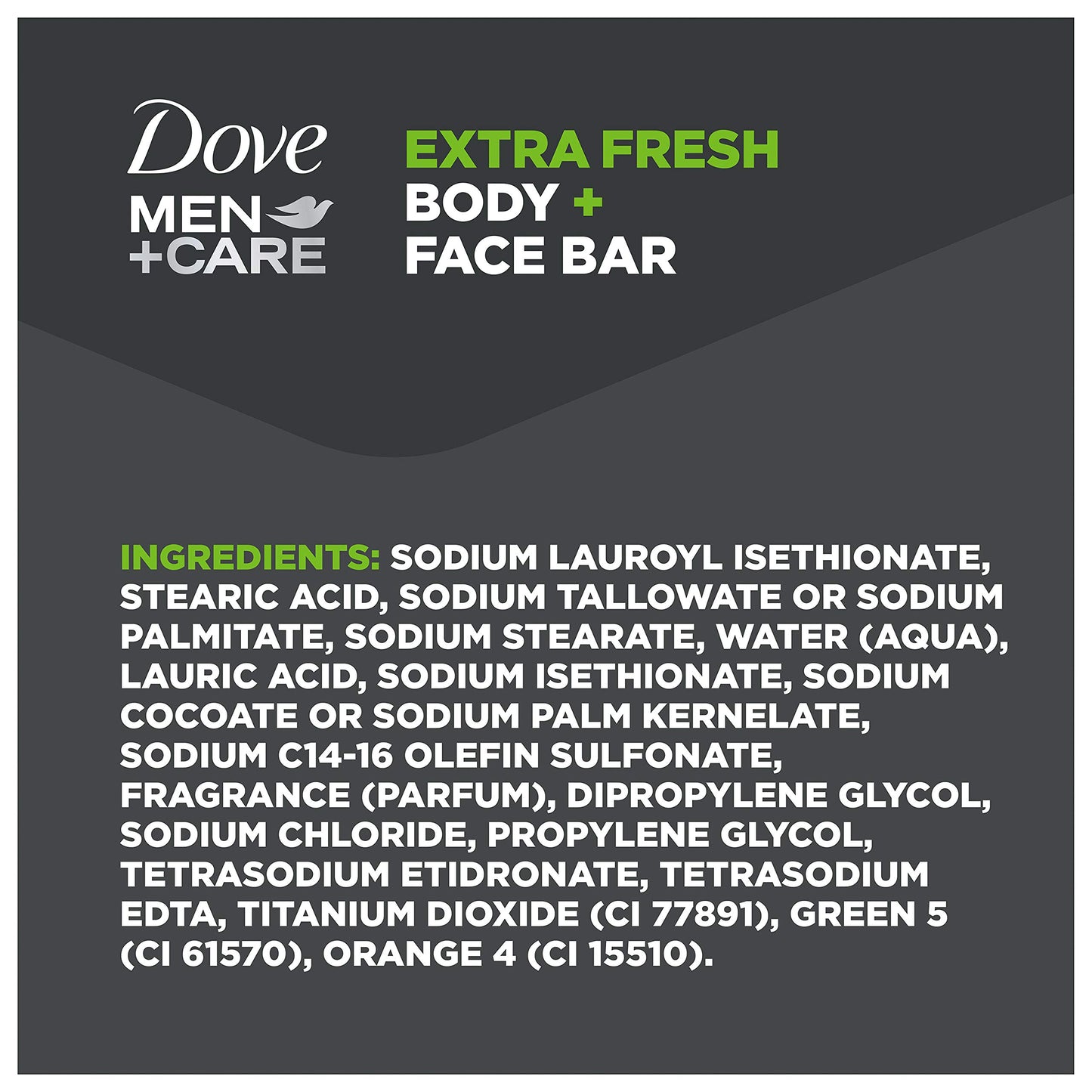 Dove Men + Care Body and Face Bars Extra Fresh, Unisex, 2 X 4 oz