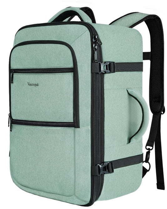 Bolsa de Viaje Vancropak Cian Grande Expandible Resistente al Agua para Hombre y Mujer