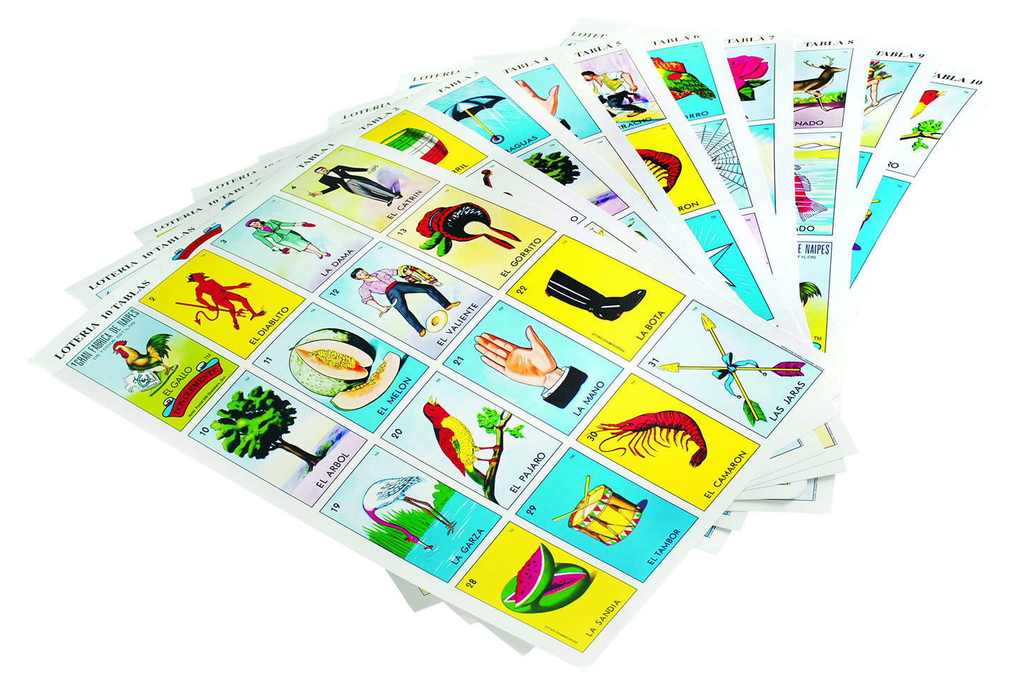 Juego de Lotería Don Clemente Jumbo Grande Divertido y Educativo
