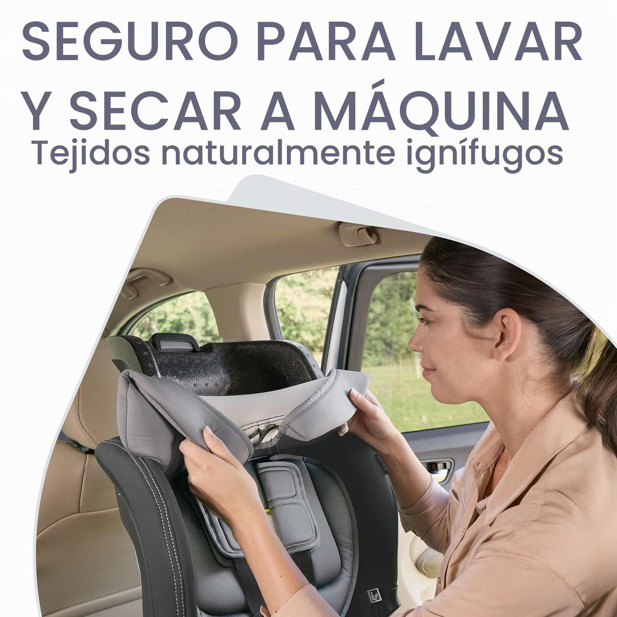 Asiento de Coche Convertible Britax Grafito Glaciar con Diseño Delgado y Tecnología ClickTight