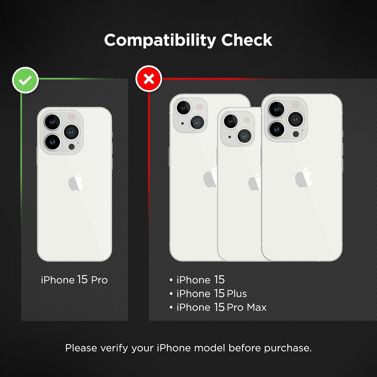 Funda magnética recubierta diseñada para iPhone 15 Pro con funda de clip para cinturón, compatible con MagSafe (transparente)